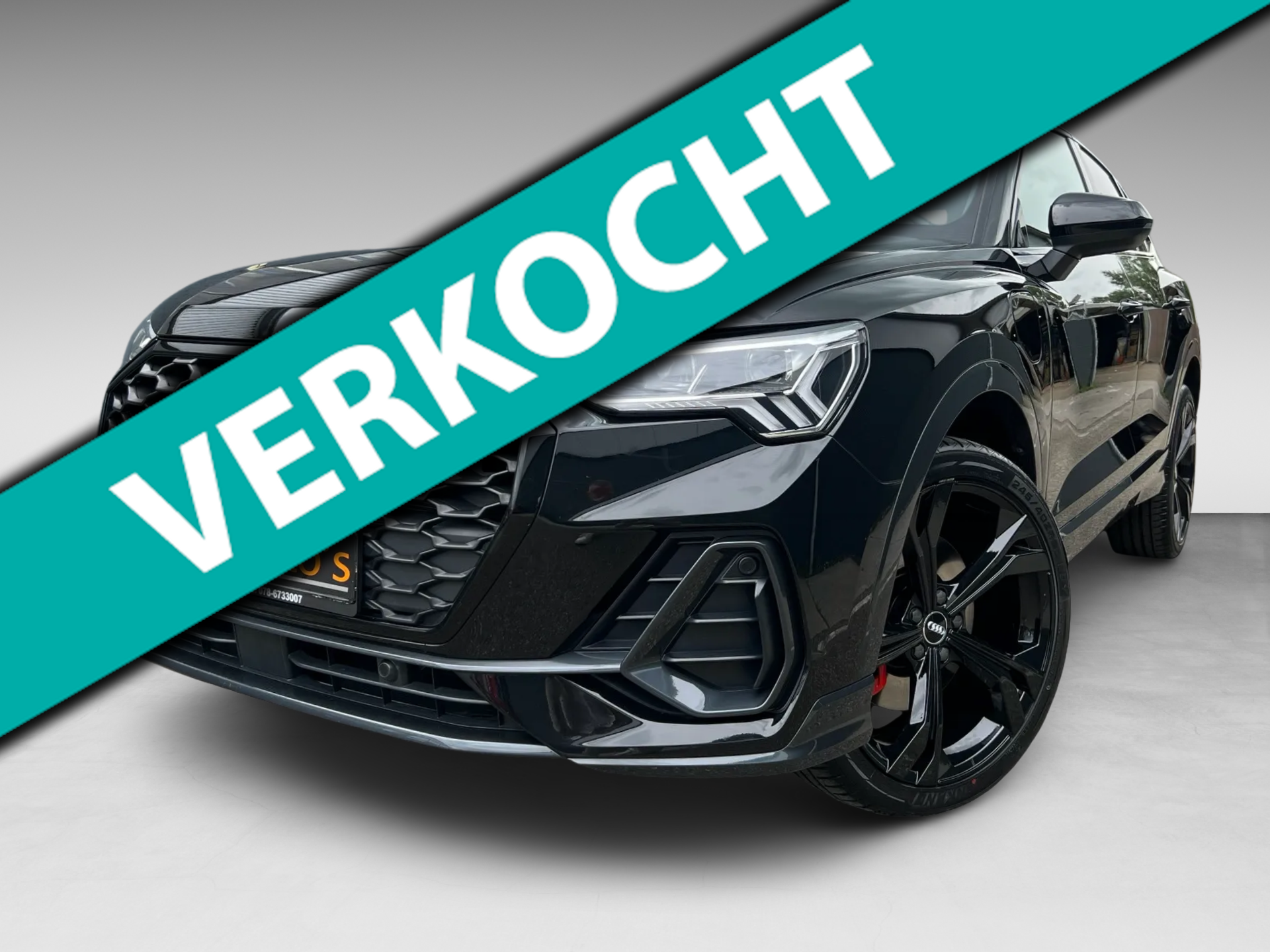 Audi Q3 Sportback 45 TFSI e  S-LINE BLACK-LINE 20''SOH-TEST/SFEERVERL/V-COCKPIT/NAVI/DAB/ADAPT-CRUISE/ECC/PDC/KEY-LESS/// 2022 - voorkant