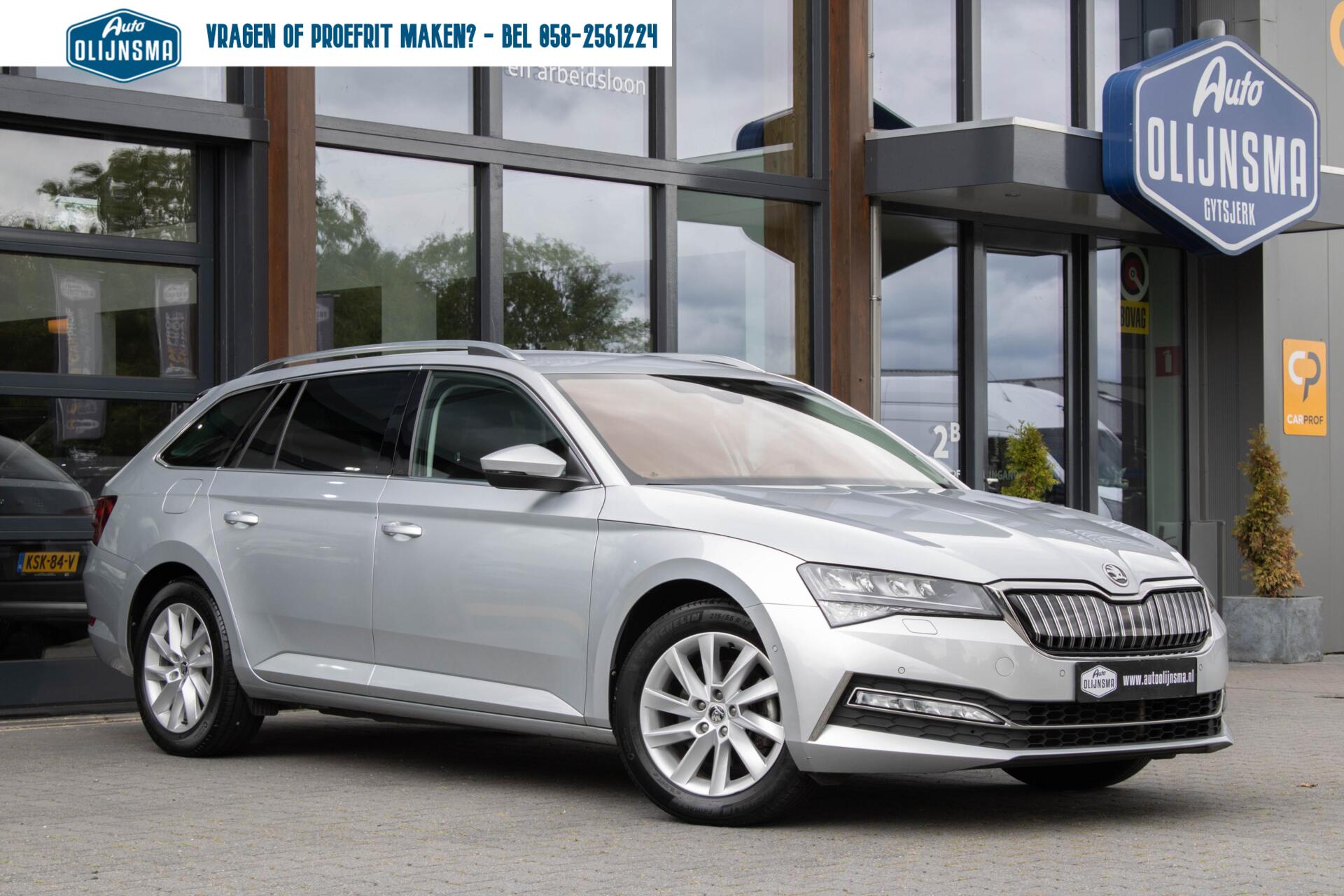 Skoda Superb Combi 1.4 TSI iV Style|Stoelverwarming|Camera|Memory|Side Assist| 2021 - voorkant