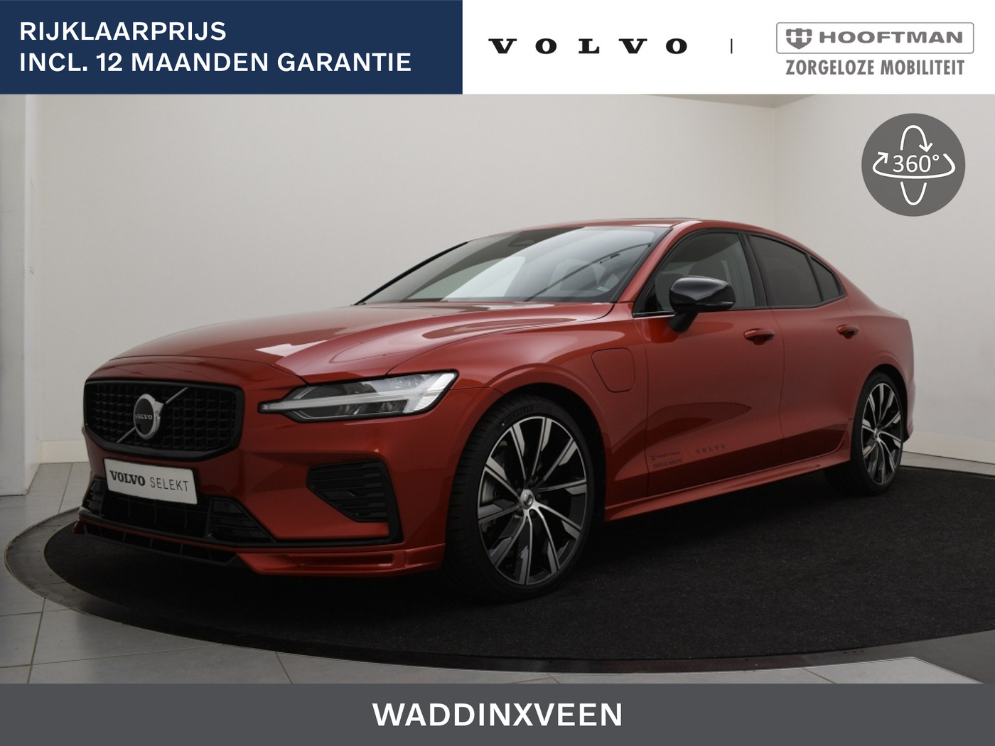 Volvo S60 T6 PLUG-IN HYBRID LONG RANGE HEICO SCHUIFDAK 20INCH SPORTSTOELEN 2024 - voorkant