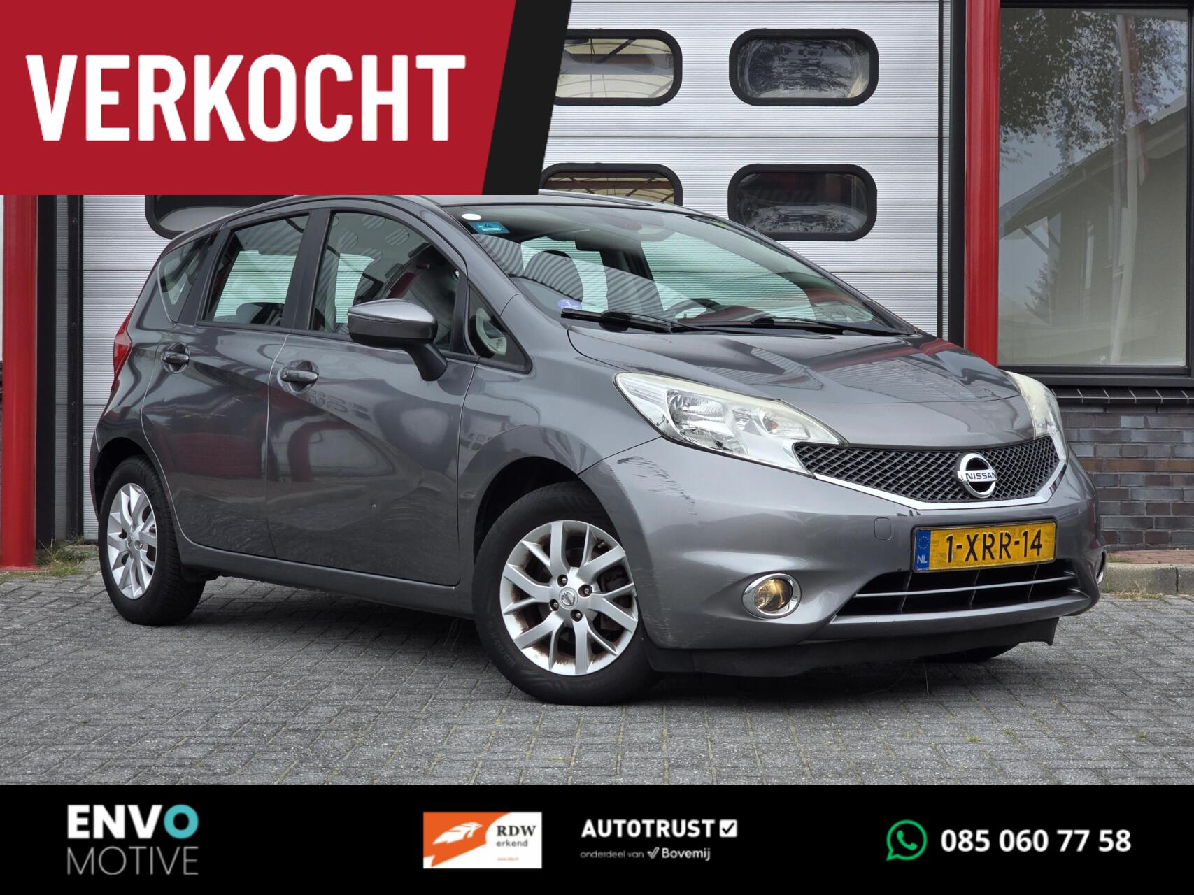 Nissan Nissan Note 1.2 Acenta Clima/Cruise/Navi/Keyless/Trekhaak 2014 - voorkant