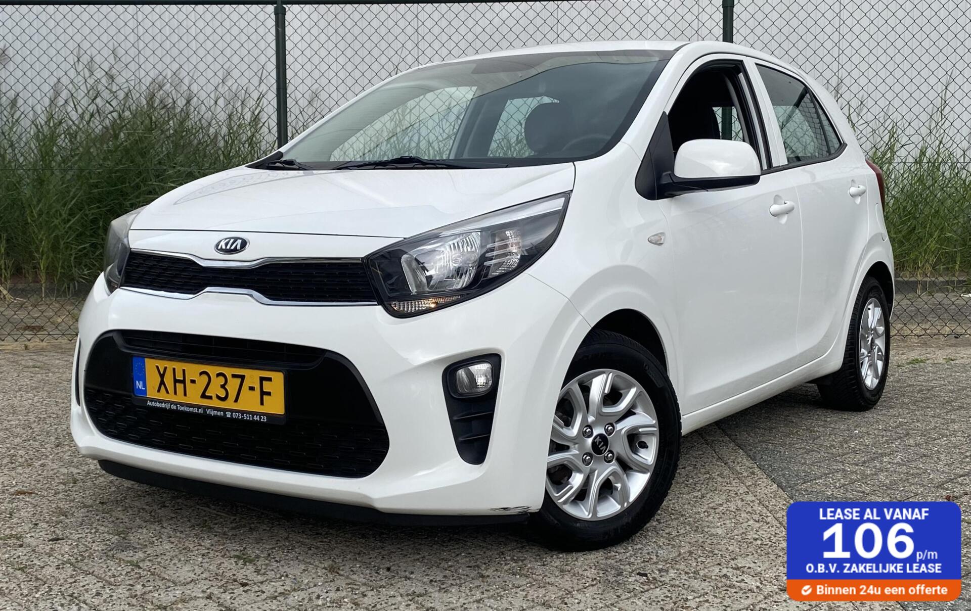 Kia Picanto 1.0 CVVT ComfortPlusLine Navigator | Airco | Navigatie | LM-velgen | NL-AUTO | 2019 - voorkant
