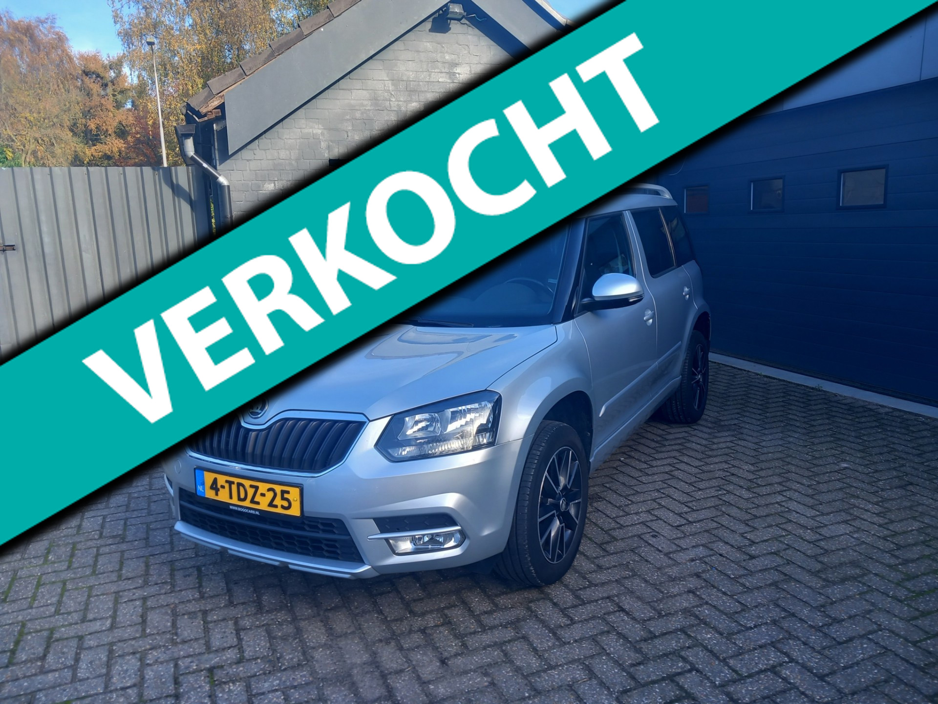 Skoda Yeti 1.2 TSI Ambition,Cruise control,Parking system,Climate control,Isofix,Trekhaak,Licht metalen velgen 2014 - voorkant