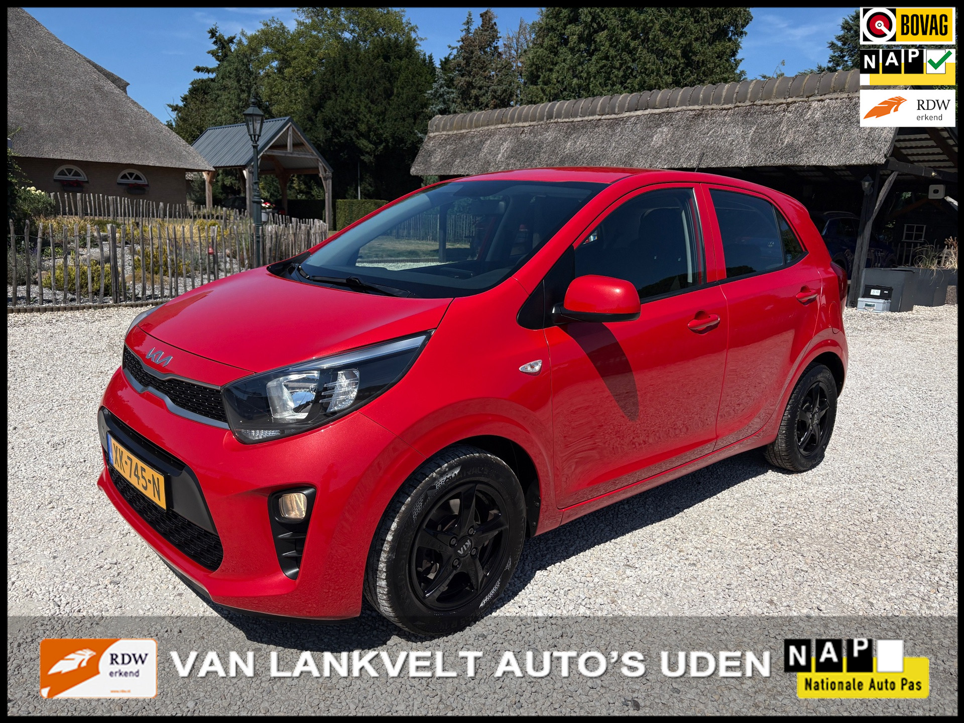 Kia Picanto 1.0 CVVT ComfortLine Airco, Cruise, NAP 2019 - voorkant