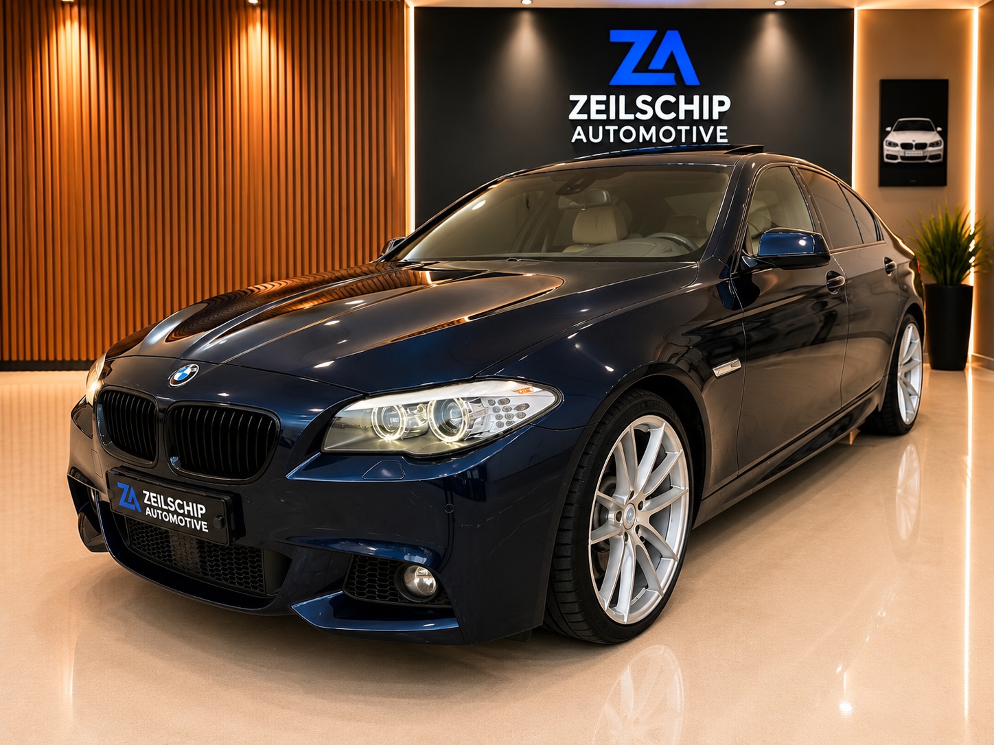 BMW 535d xDrive 535 Xdrive M-Sport|High Executive|Schuifdak|Memory|Leder|HUD| 2012 - voorkant