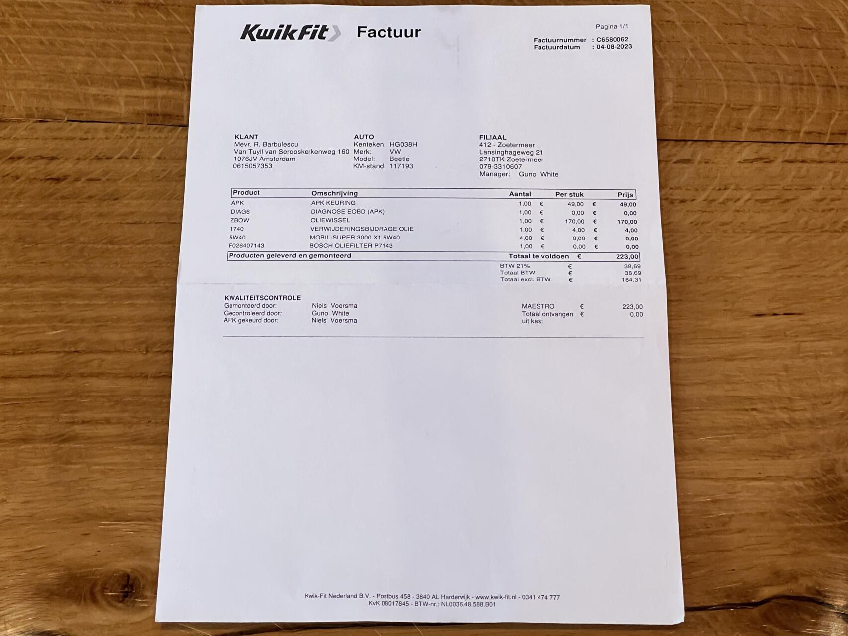 Foto van Volkswagen Beetle