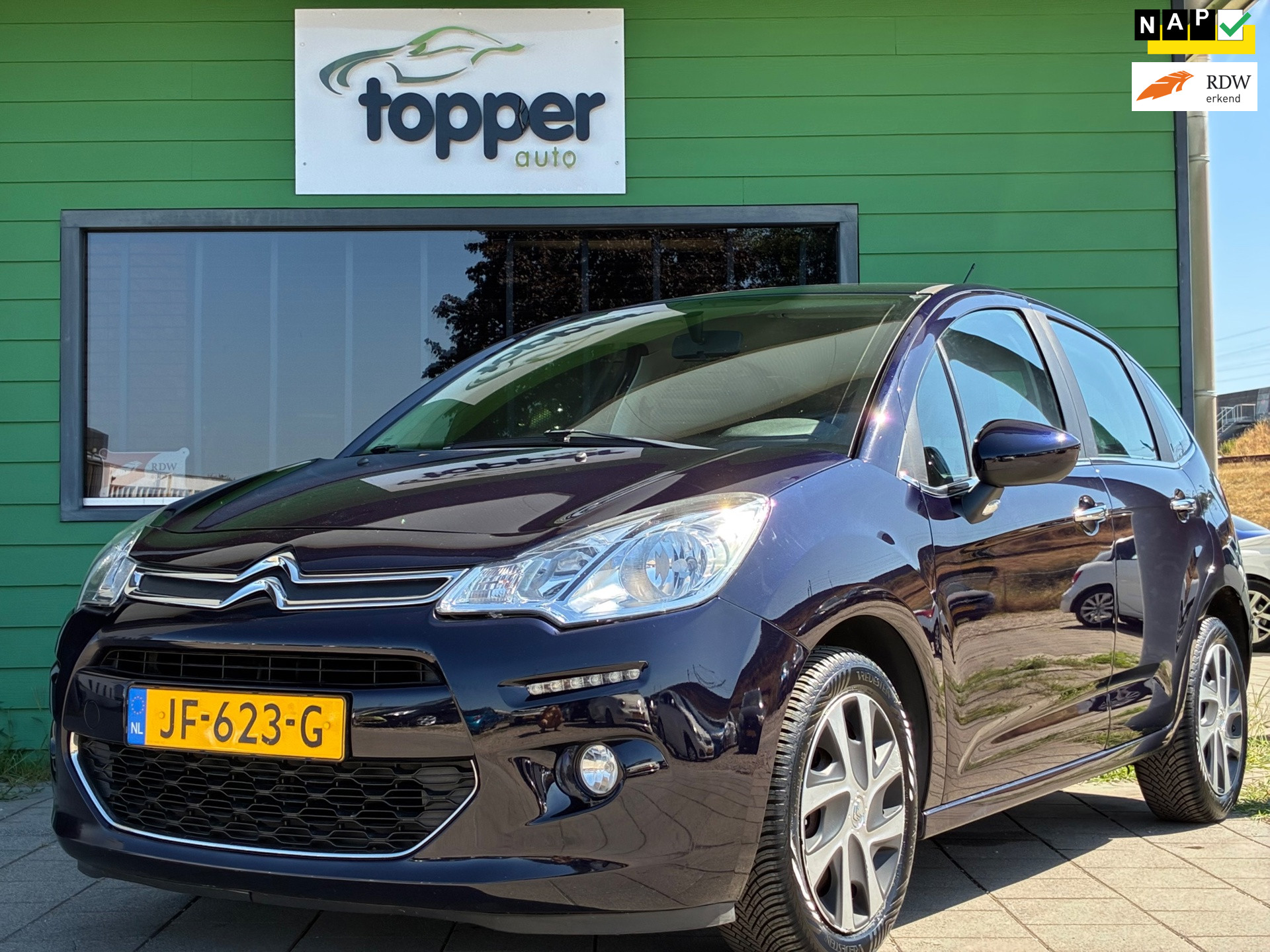 Citroen C3 1.2 PureTech Feel Edition|2e Eigenaar|D-riem v.v.|Navigatie|CruiseControl|Climatronic|NAP| 2016 - voorkant