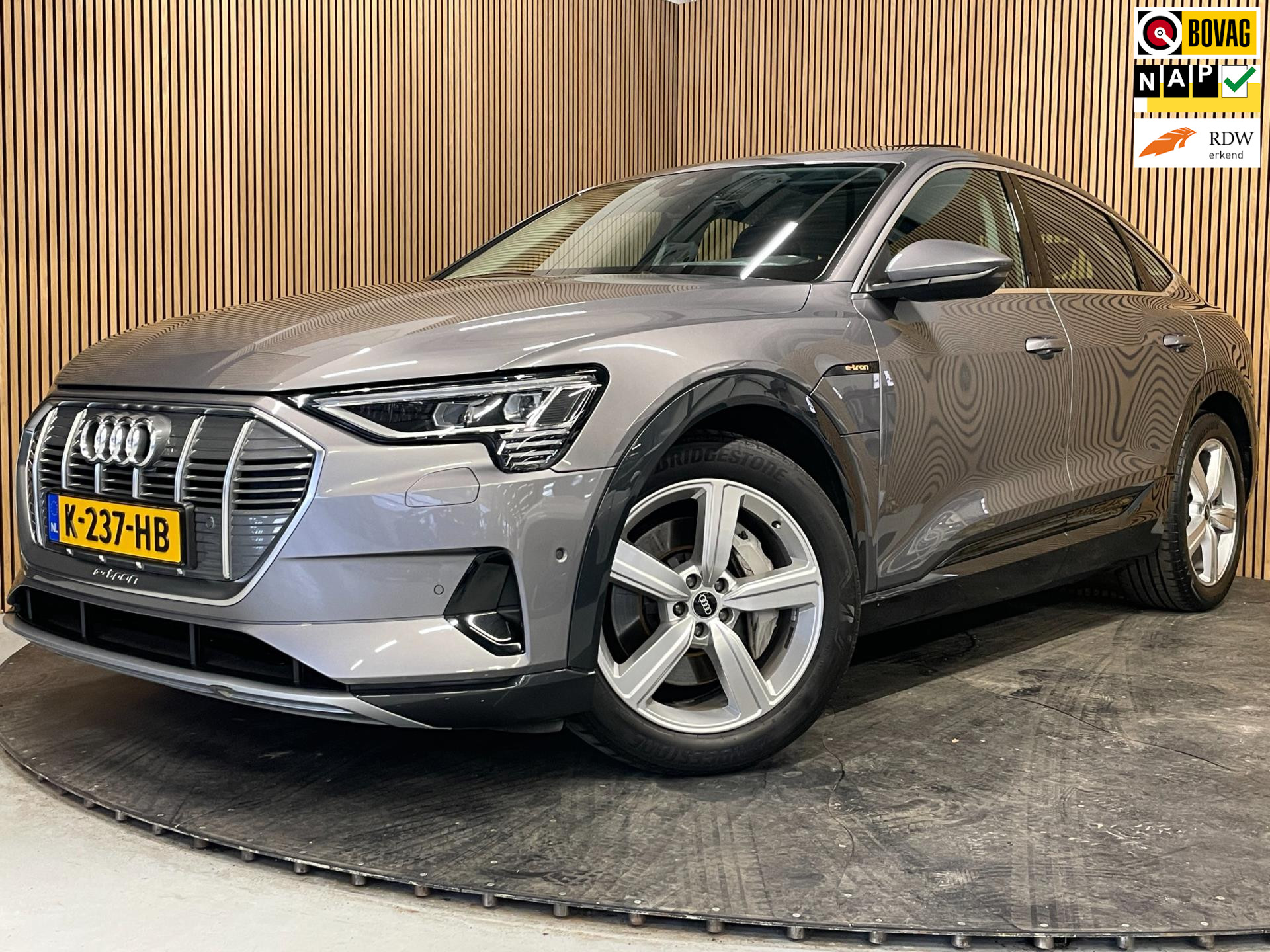 Audi E-tron Sportback 55 55 Quattro Business Plus 95 kWh|90%SOH|GROTE ACCU|PANO|LEDER|ACC|MEMORY|CAMERA|CARLAY/ANDROID|STOELVER|NAP| 2020 - voorkant