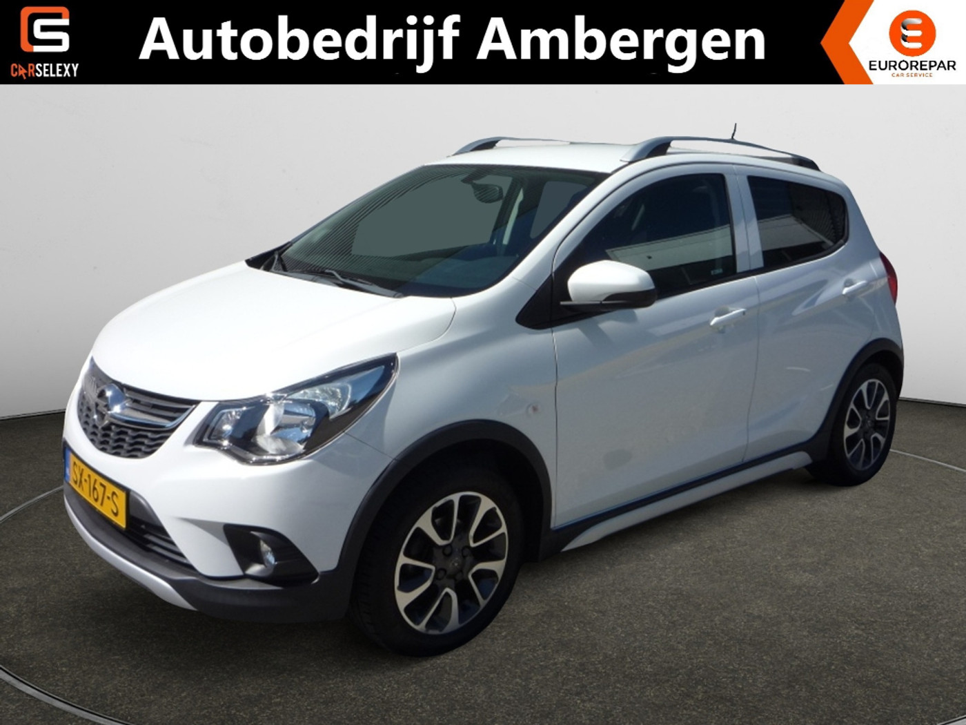 Opel Karl Rocks / Viva Rocks 1.0i (75Pk) Rocks Online-Edition Cruise Airco Navi Géén Afleverkosten 2018 - voorkant