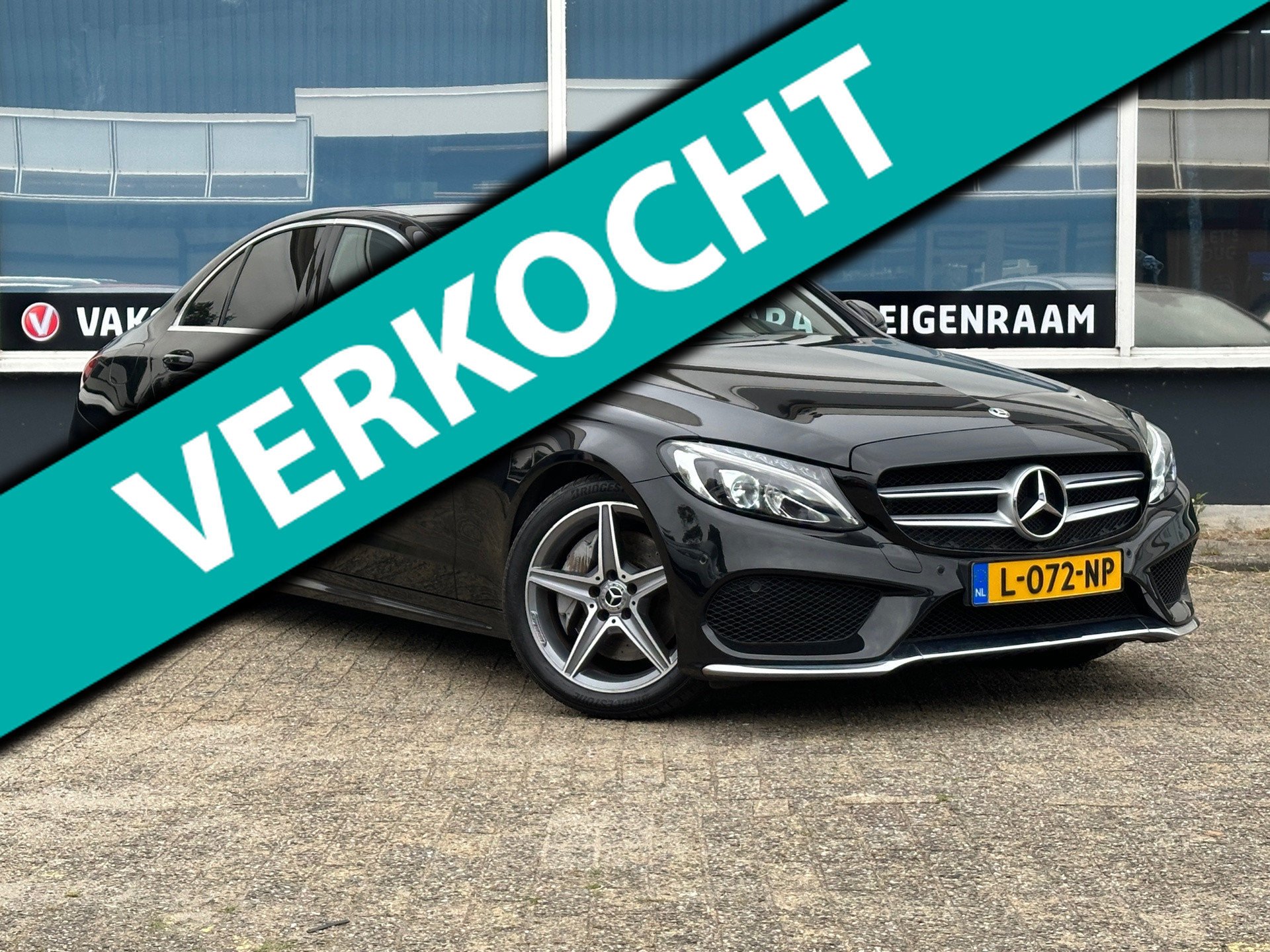 Mercedes-Benz C 250 250 AMG/LED/NAVI/LEDER/STOELVERW 2018 - voorkant