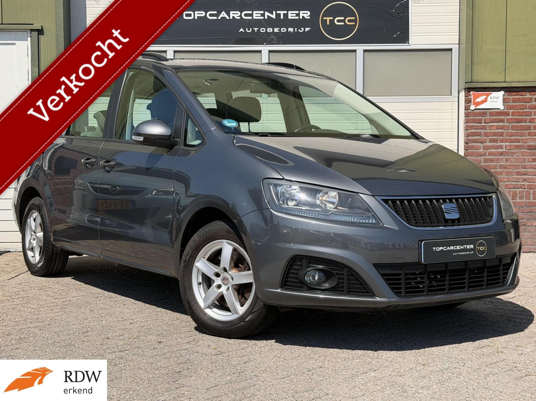 Seat Alhambra 1.4 TSI  7p/AIRCO/TREKH/PARKS/CAMERA/NAVI/APK 2015 - voorkant