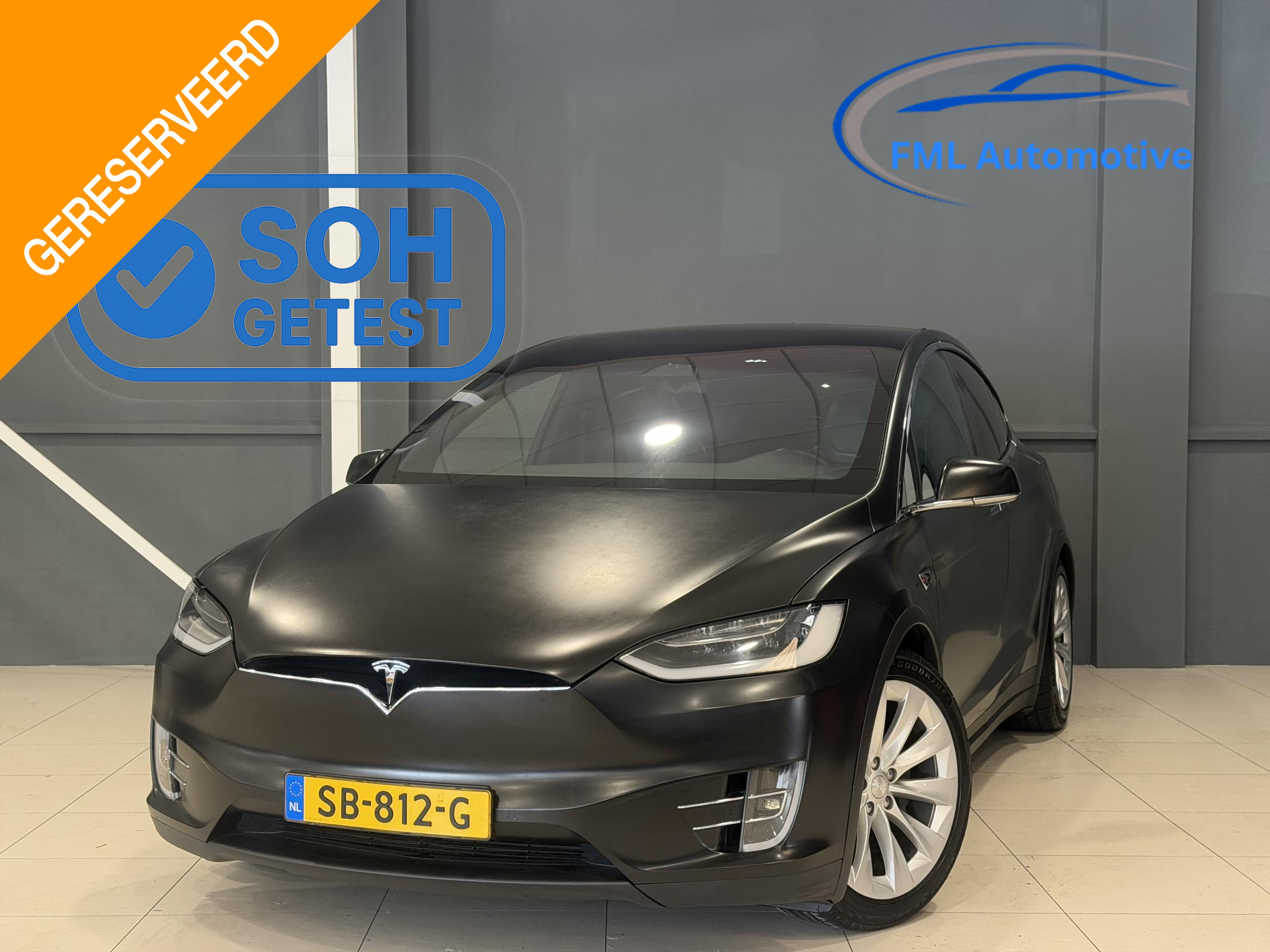 Tesla Model X 75D Base 7p. 2018 - voorkant