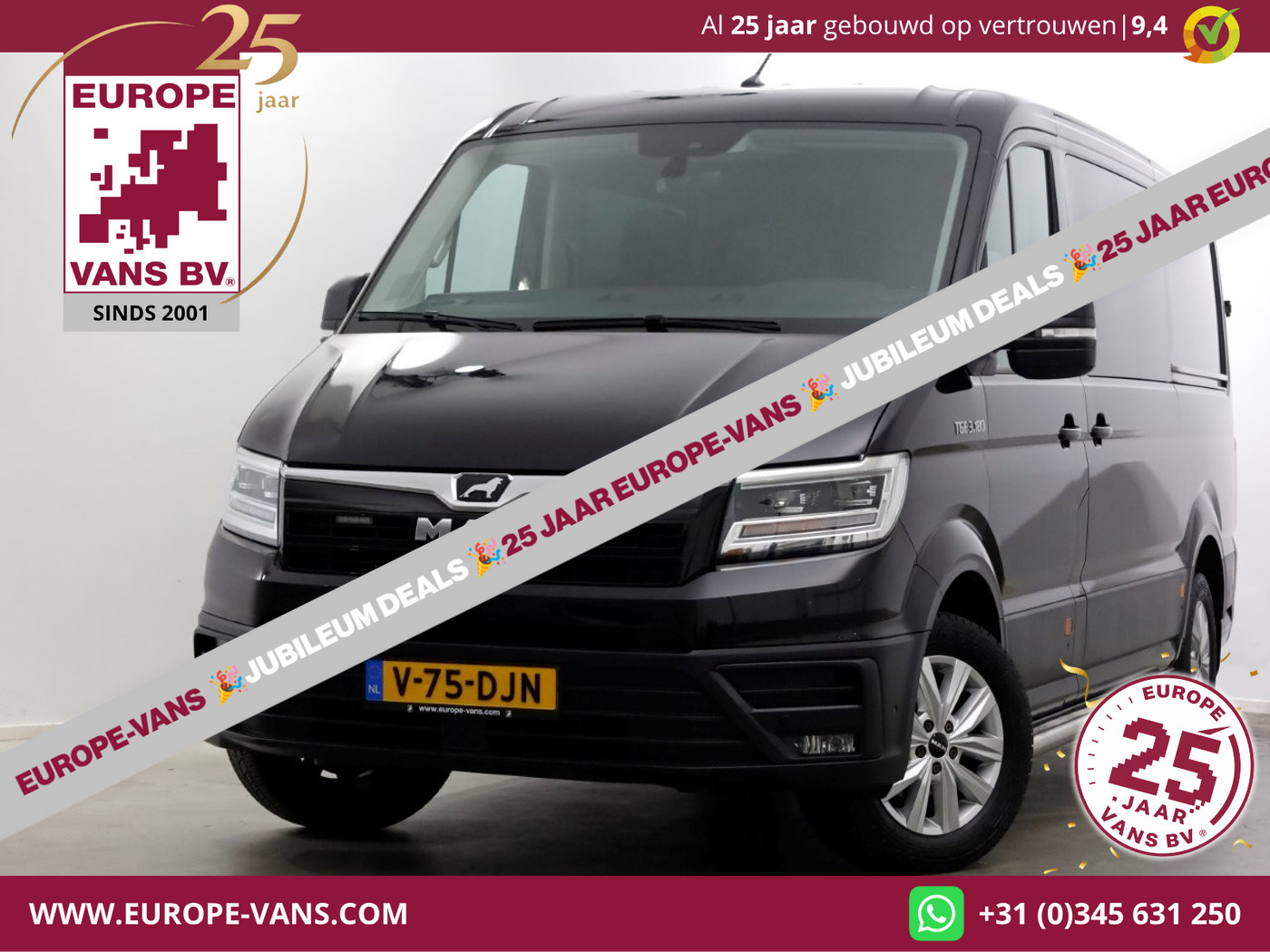 Man Tge 3.180 2.0 177pk L3H2 (L2H1) DSG-Automaat D.C. LED/ACC/Camera/2x Schuifdeur 03-2024 2024 - voorkant