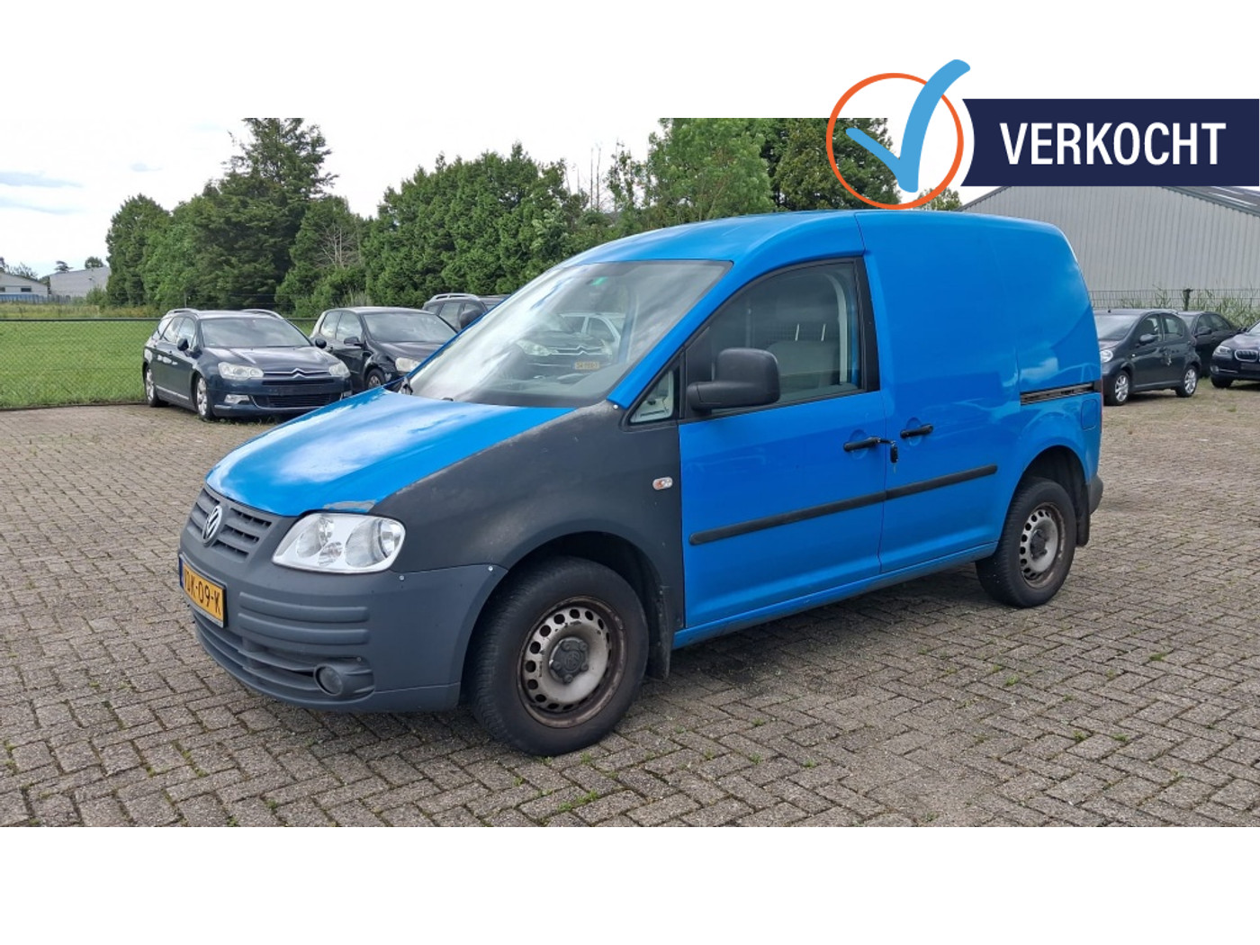 Volkswagen Caddy 2.0 CNG 2008 airco Apk 1-27 aardgas 2008 - voorkant