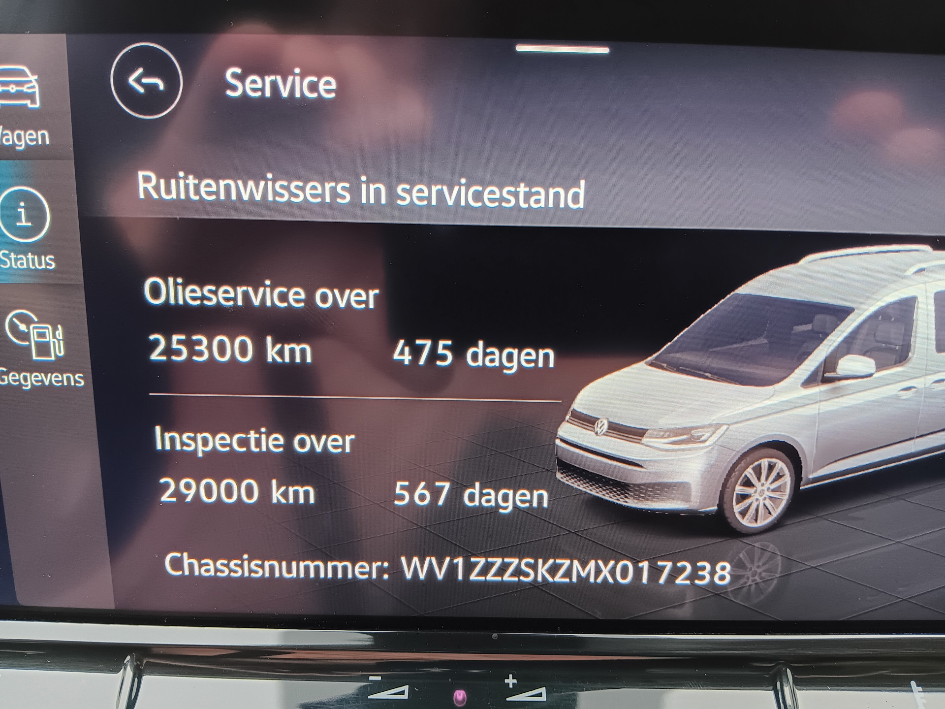 Foto van Volkswagen Caddy Modified Partition Wall