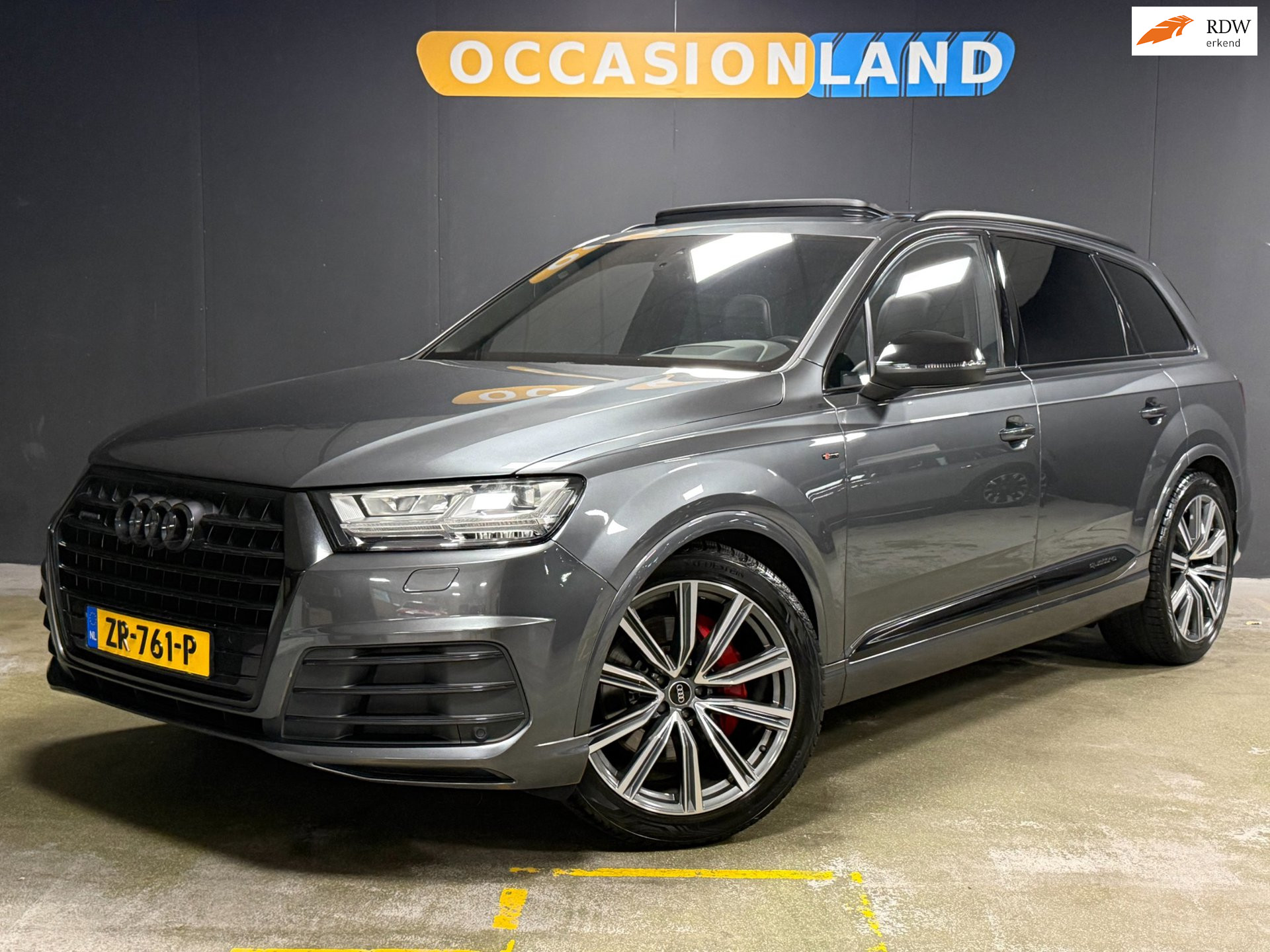 Audi Q7 3.0 TFSI quattro Pro Line S|PANO|LUCHTVERING|HUD|KEYLESS|STUURV|ACC|LEDER|MEMORY|STOELV|DODEHOEK|CAMERA|BOSE|TREKHAAK| 2016 - voorkant