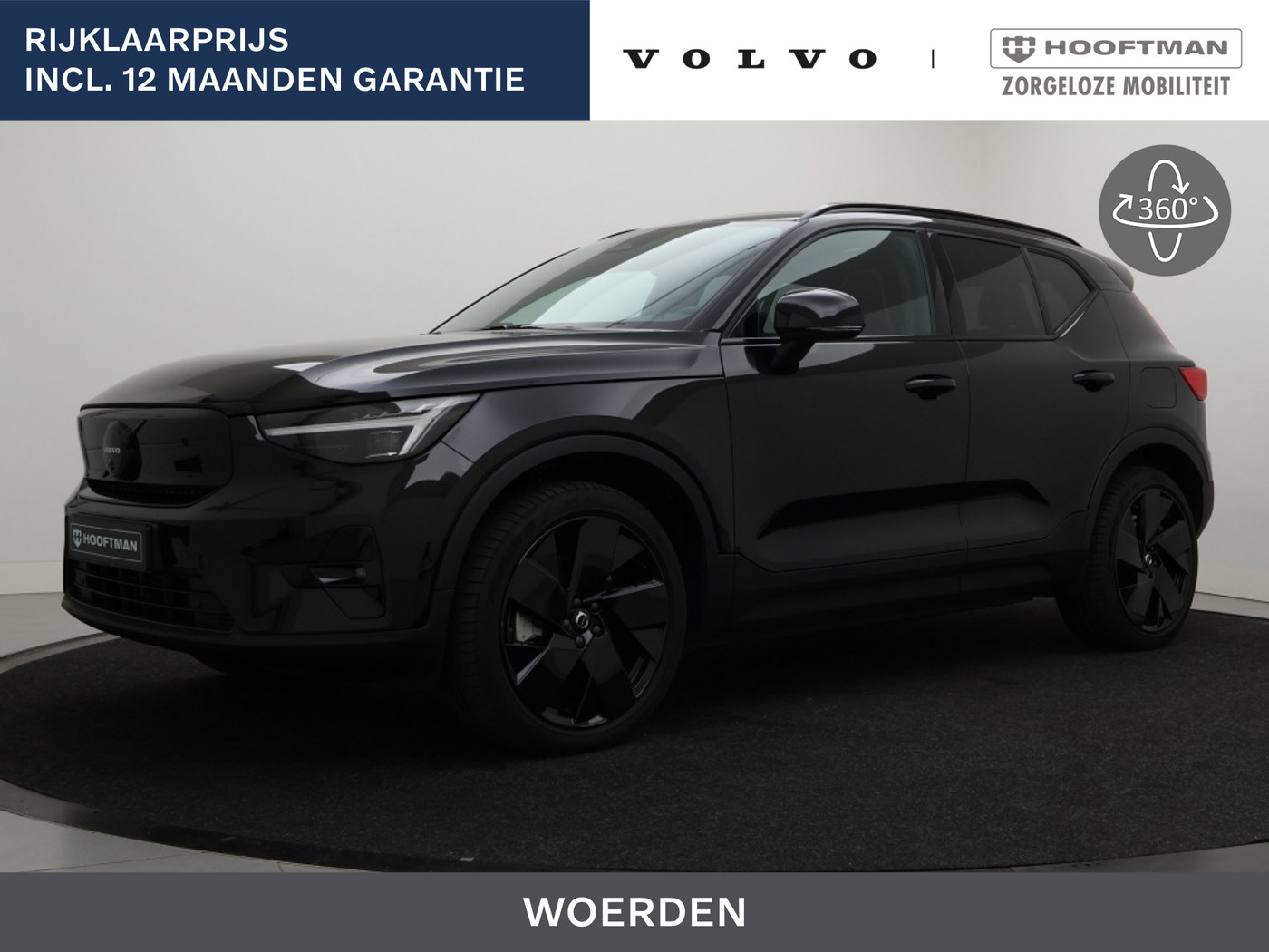 Volvo Ex40 TWIN MOTOR PERFORMANCE BLACK EDITION 360GR CAM SCHUIFDAK HARMAN KARDON PIXEL-LED 2025 - voorkant