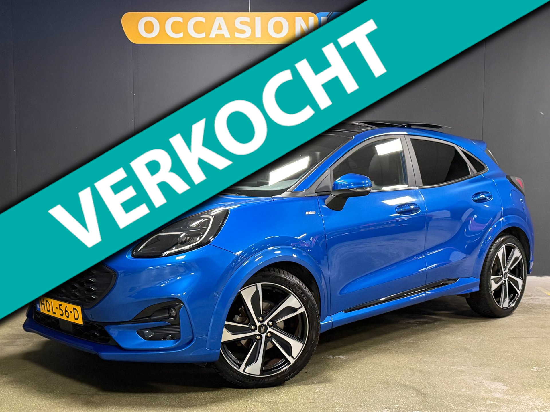 Ford Puma 1.0 EcoBoost Hybrid ST-Line X Vignale|PANO|TREKHAAK|B&O|CAMERA|LED|KEYLESS|DODEHOEK|ACC|STUURV|STOELV|DAB|19INCH| 2020 - voorkant