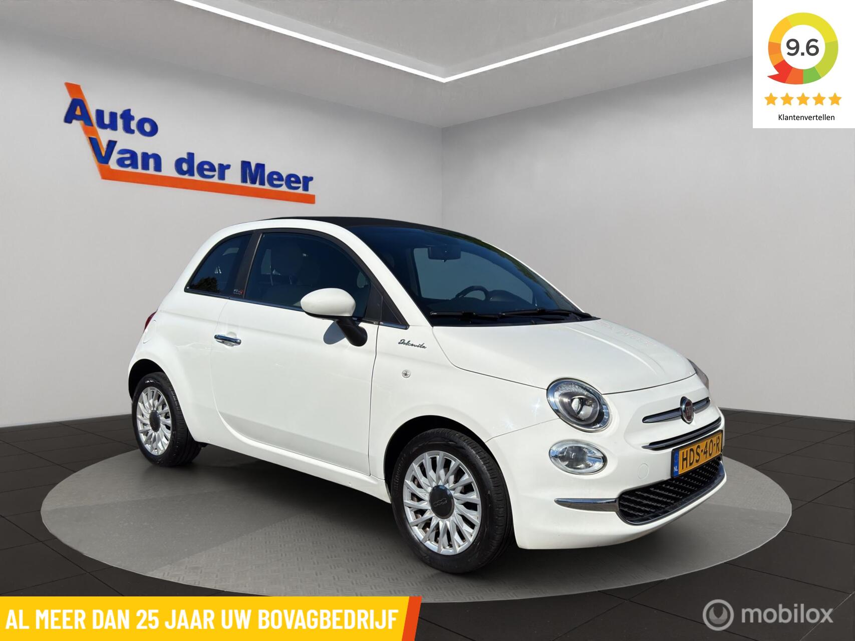 Fiat 500 1.0 Hybrid Dolcevita Cabriolet met Carplay 2023 - voorkant
