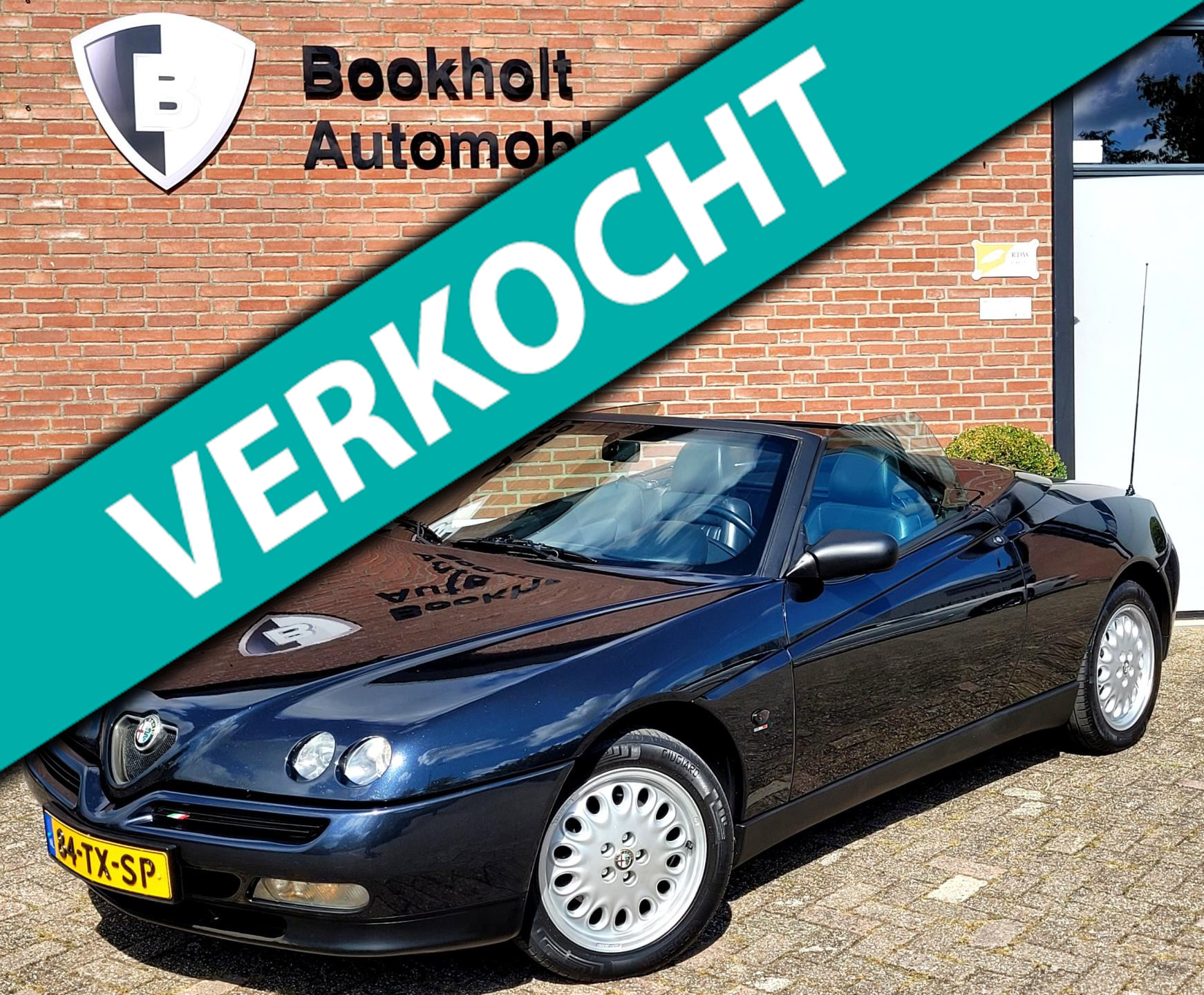 Alfa Romeo ( Alfa Romeo Spider ) 3.0 V6 12V L - Nwe distributie - Glascoating - Elektr. Kap 1998 - voorkant