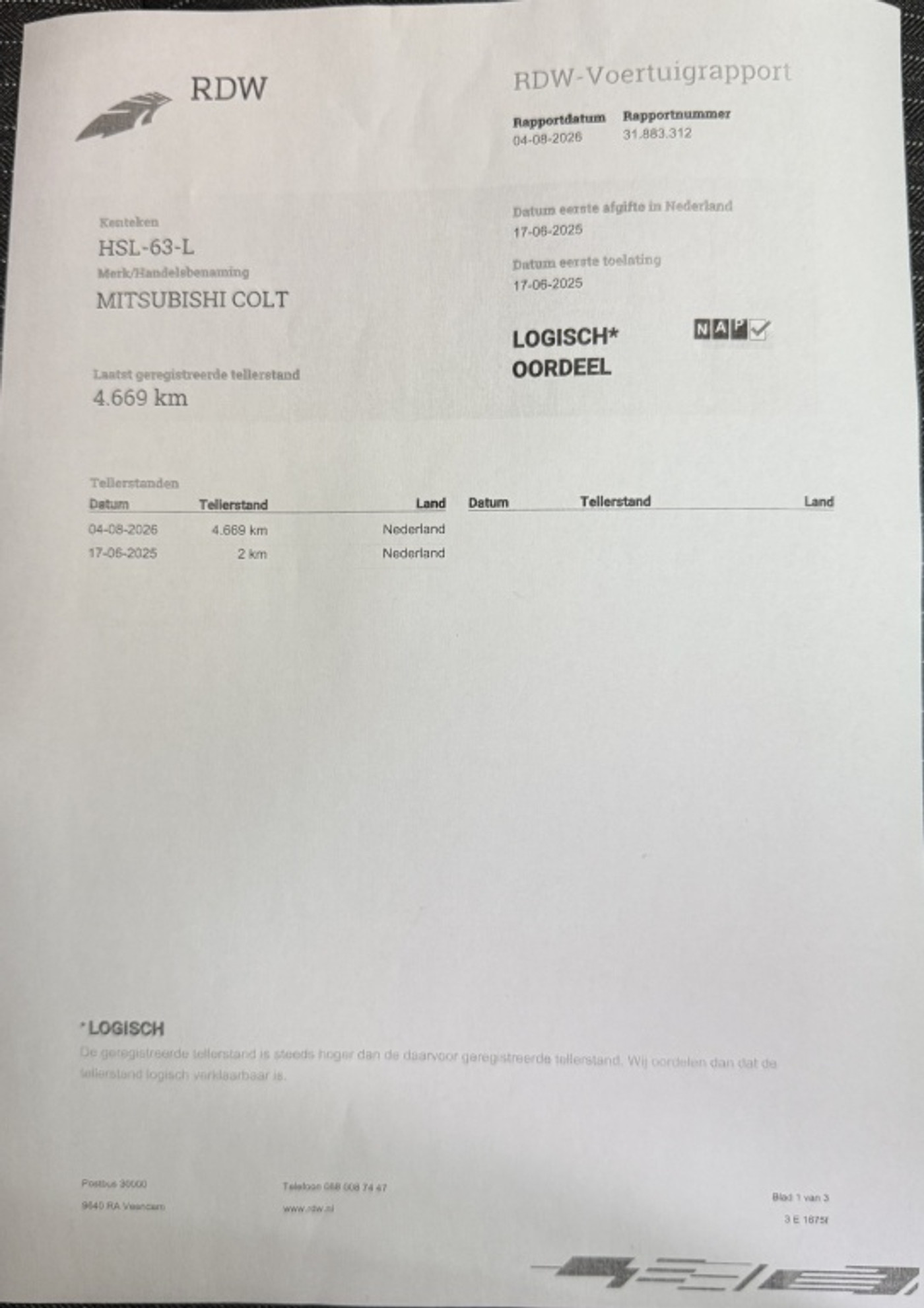 Foto van Mitsubishi Colt