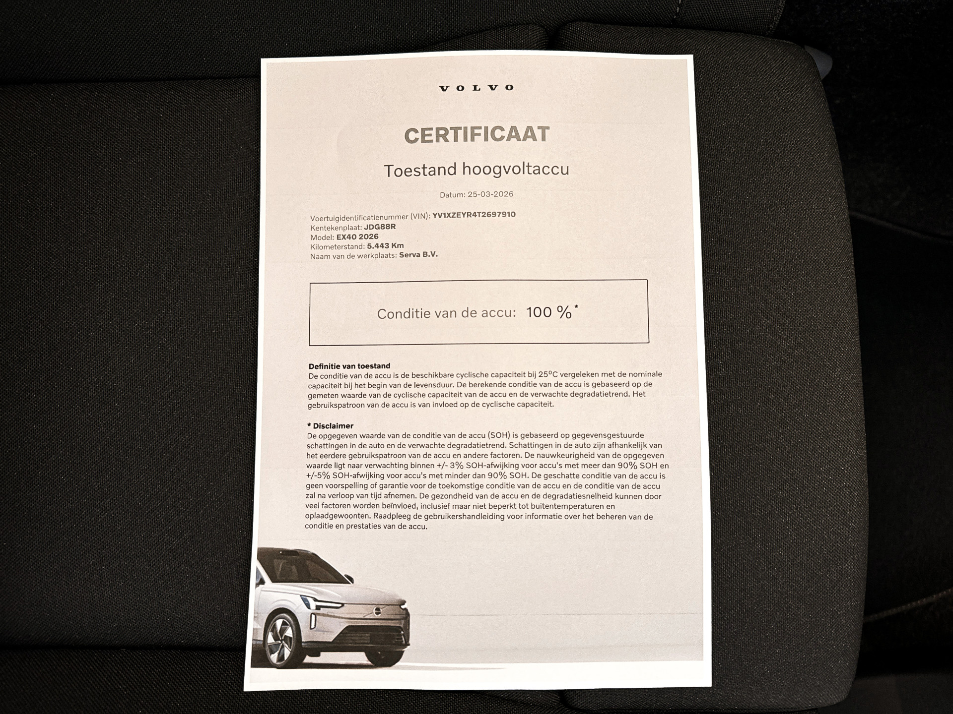 Foto van Volvo Ex40