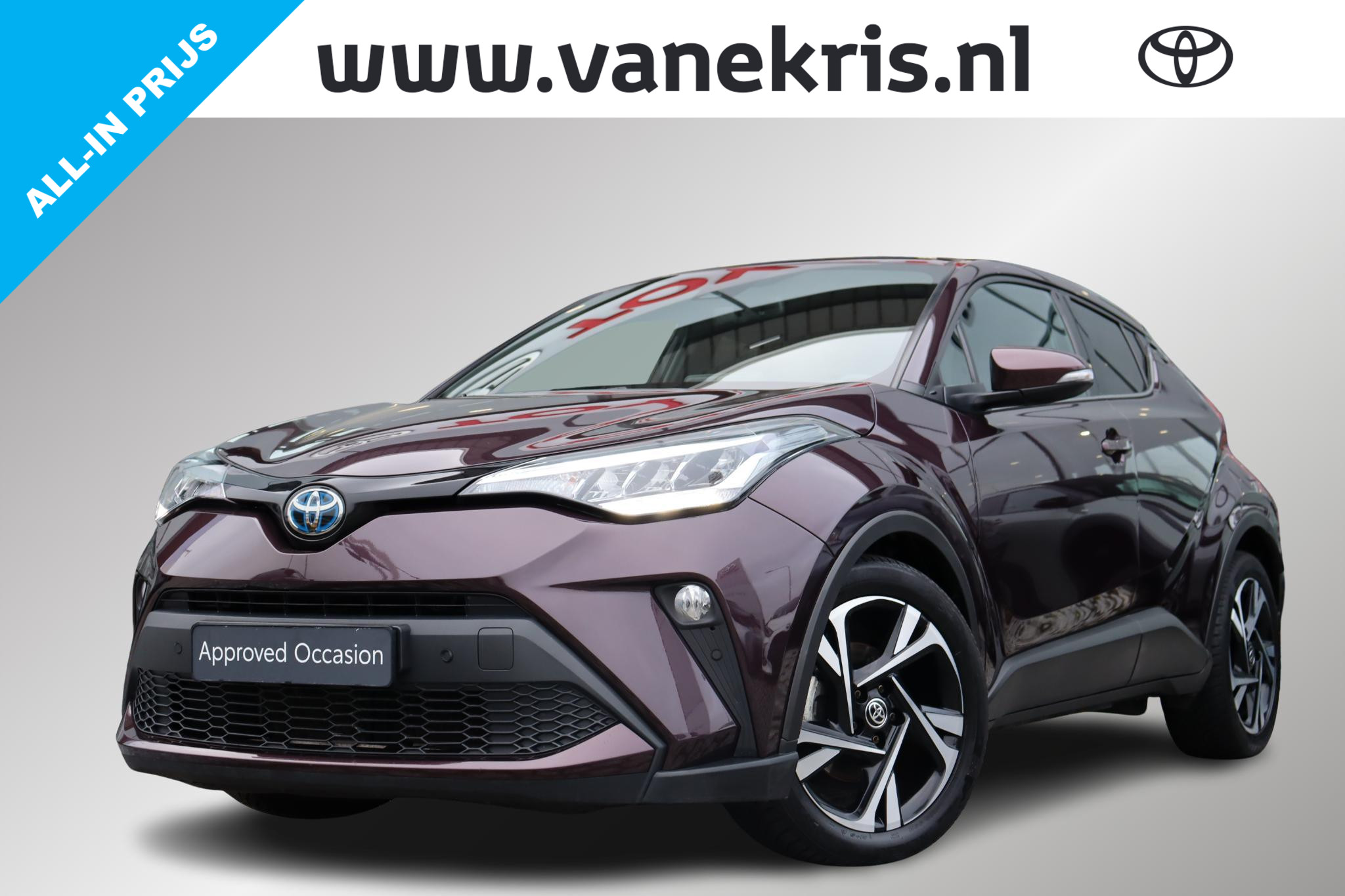 Toyota C-hr 1.8 Hybrid Style, Limited, NAVI, BSM 2023 - voorkant