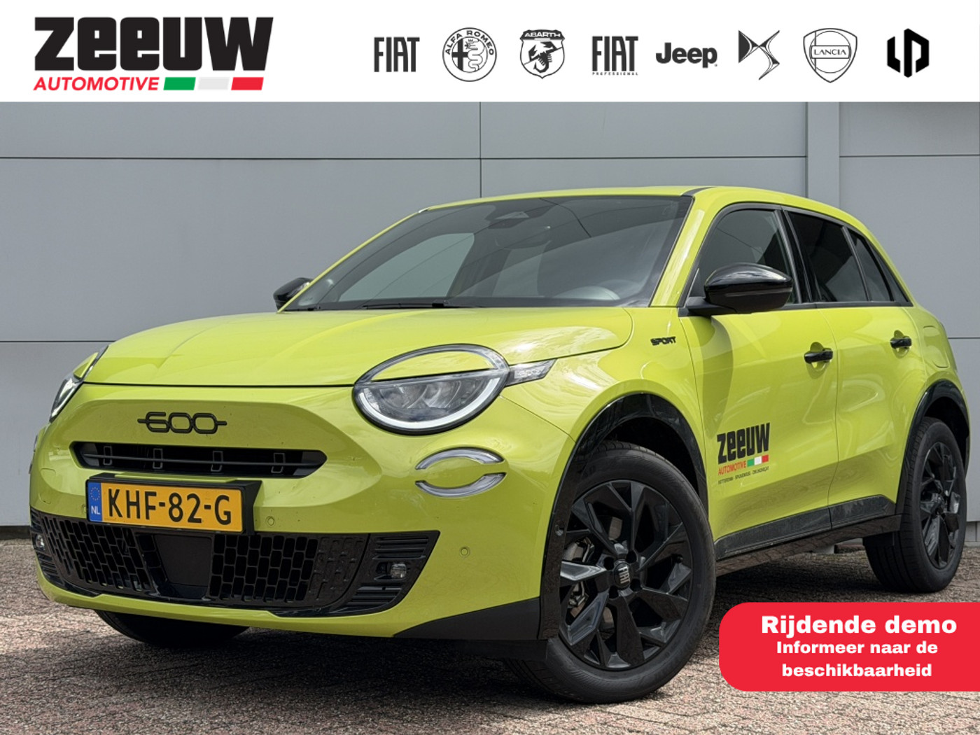 Fiat 600 1.2 Hybrid 145 PK Sport | Camera | Carplay | Winter | 18" 2026 - voorkant