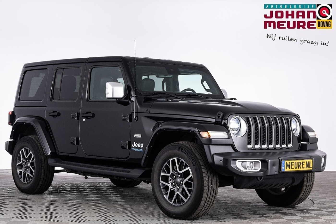 Jeep Wrangler Unlimited 380 4xe OVERLAND 4WD PHEV | LEDER | TREKHAAK 2022 - voorkant