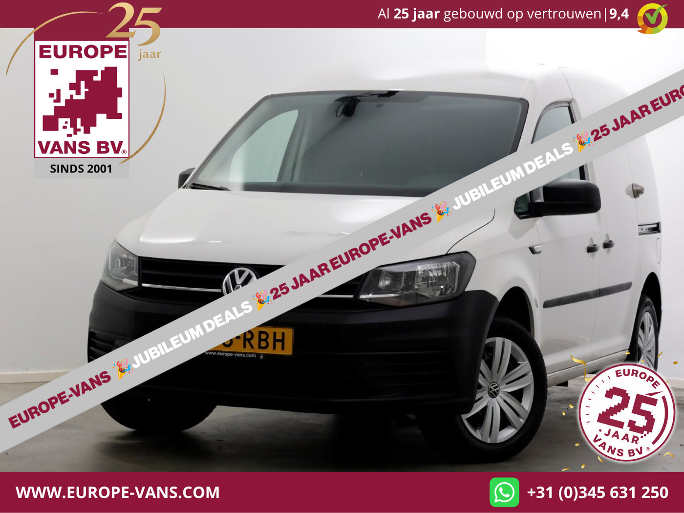 Volkswagen Caddy 1.4 TSI 130pk DSG-Automaat Benzine Airco/2x Schuifdeur 10-2019 2019 - voorkant