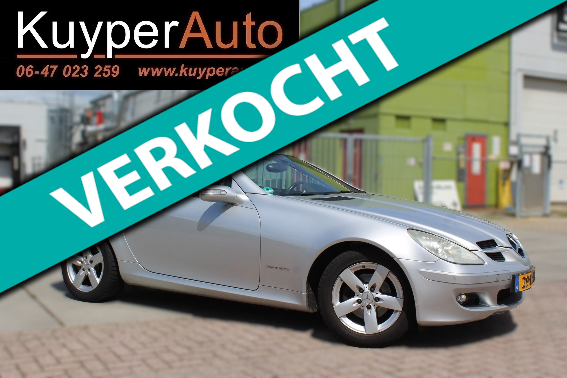 Mercedes-Benz SLK 200 Kompressor 200 K  NETTE .AUTOMAAT VOL LEDER 2005 - voorkant