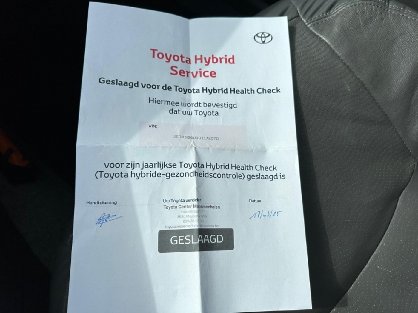 Foto van Toyota Toyota Prius
