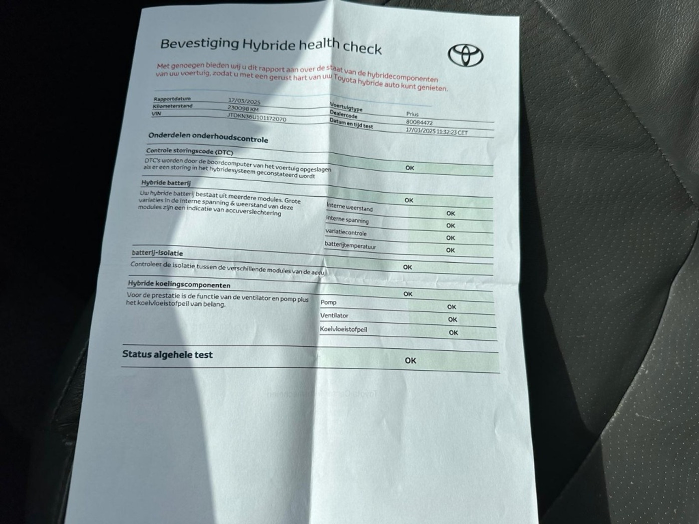 Foto van Toyota Toyota Prius