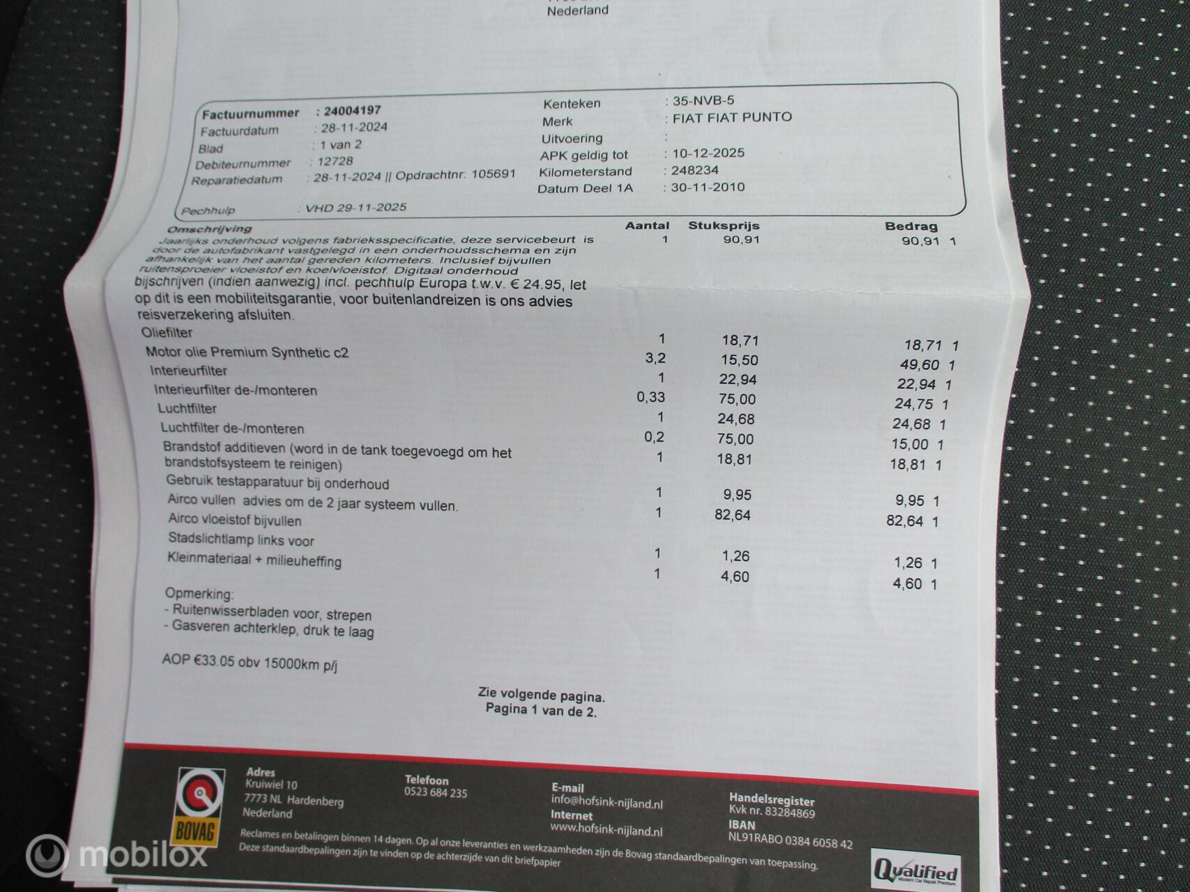 Foto van Fiat Fiat Punto