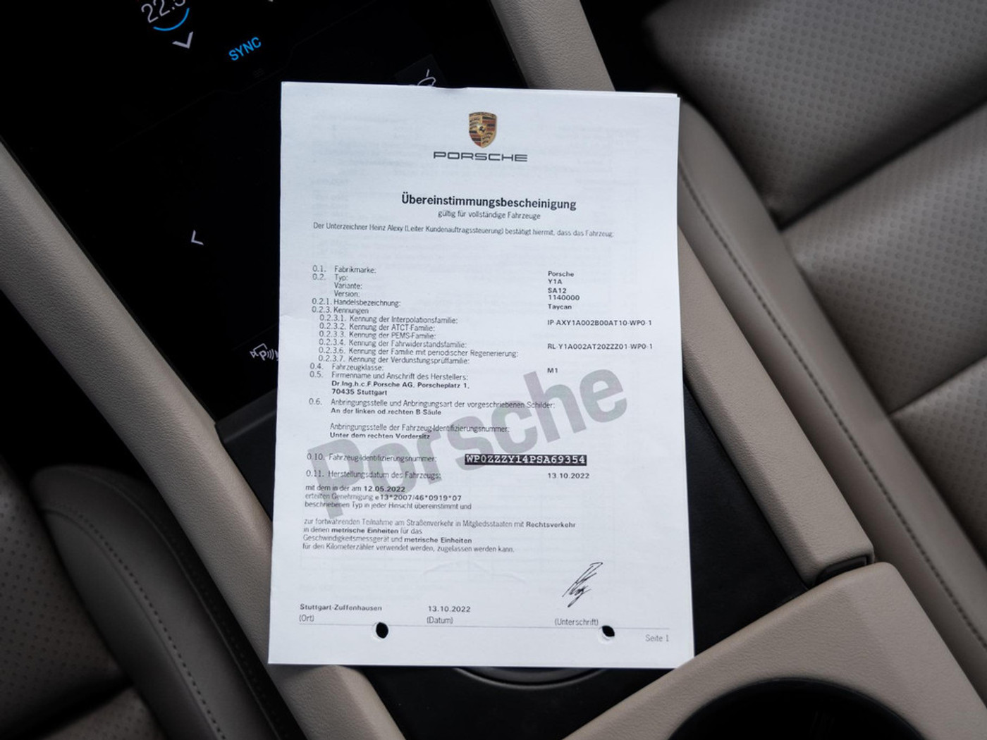 Foto van Porsche Taycan