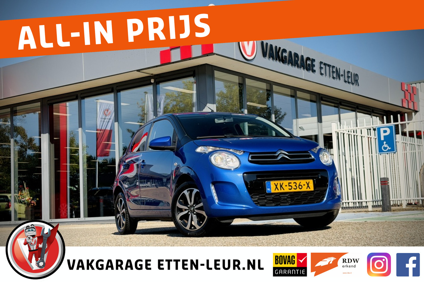 Citroen C1 1.0 VTi Shine|RIJKLAAR|CAMERA|CLIMATE|CARPLAY|LMV 2019 - voorkant