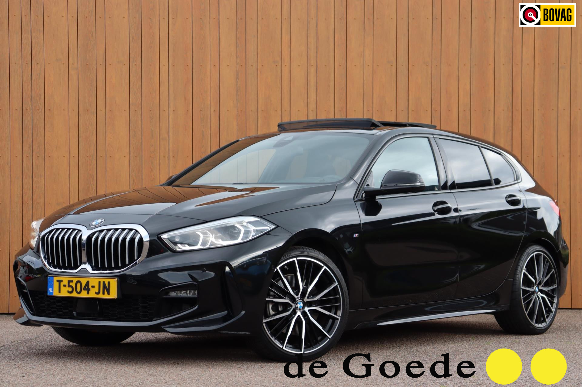 BMW 1-serie 120i M-Sport org.NL Head-up schuifdak camera leer+memory 2023 - voorkant