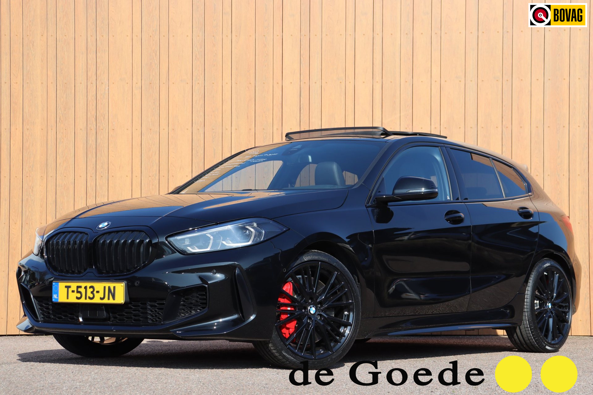 BMW 1-serie 128ti M-sport org-NL head-up schuifdak leer+vw 2023 - voorkant
