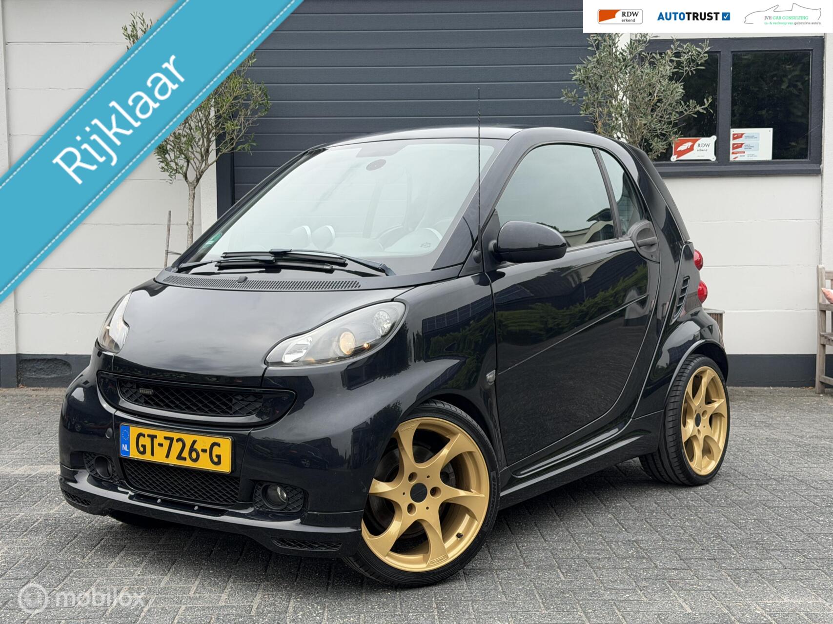 Smart Fortwo Coupe Brabus 130pk BRABUS Xclusive|RIJKLAAR|€10K FACTUREN|AC|NAV|UNIEK|GARANTY|HISTORY! 2010 - voorkant