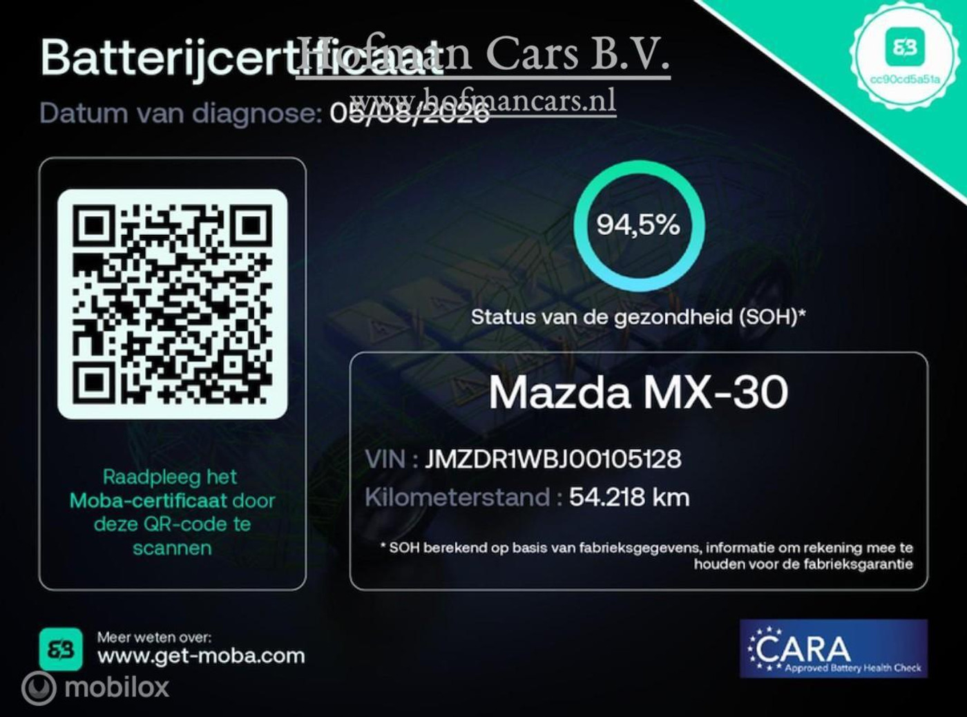 Foto van Mazda Mazda Mx-30