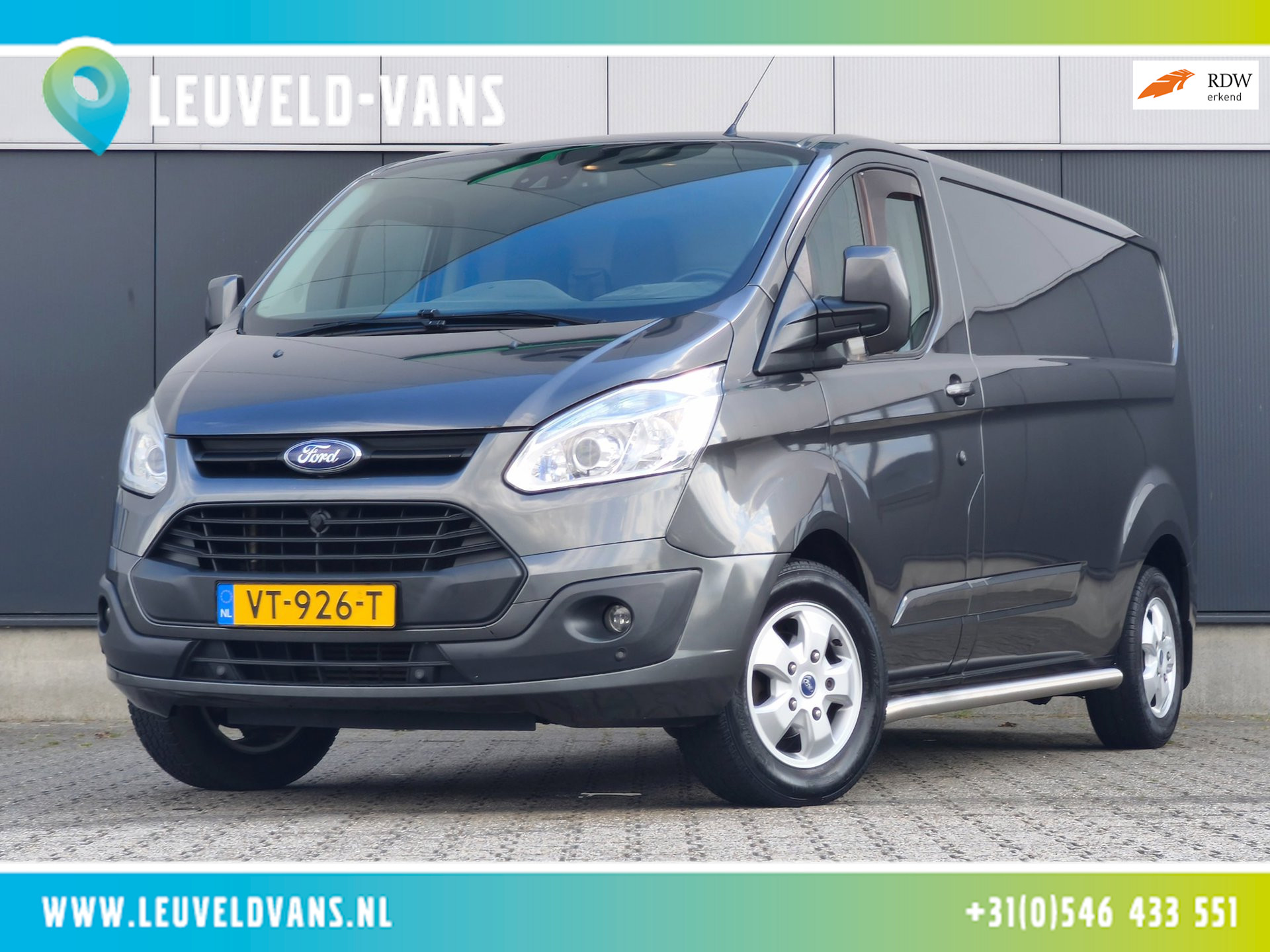 Ford Transit Custom 290 2.2TDCI AIRCO CRUISE TREKHAAK PDC 2016 - voorkant