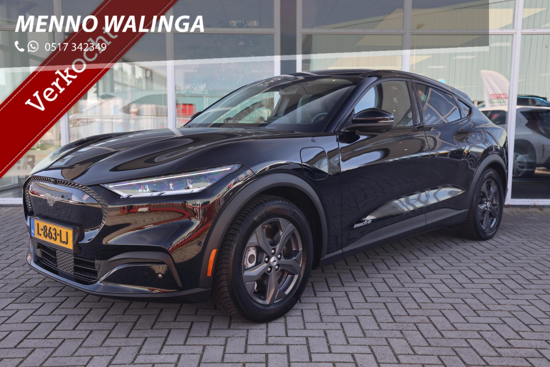 Ford Mustang Mach-e RWD 75 kWh|SOH 92%|Camera|B&O|Stoel/Stuurverwarming|Leder| 2021 - voorkant