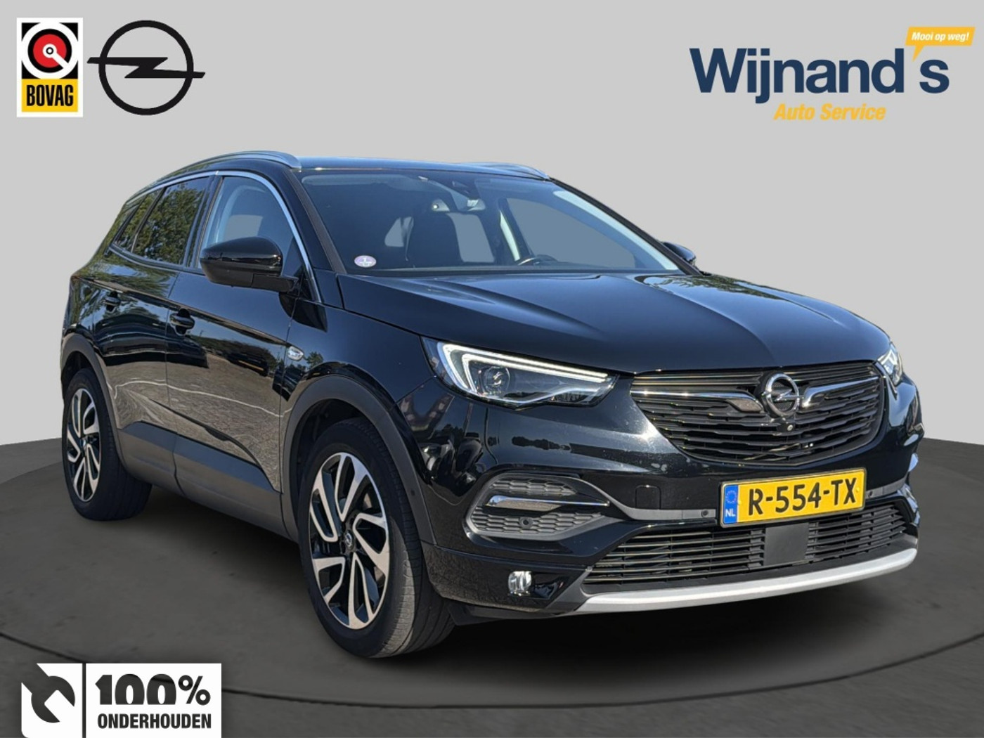 Opel Grandland X 1.6Turbo 280 pk Ultimate | Leer | Trekhaak | 360gr camera | winterpack | 19" | Navi 2019 - voorkant