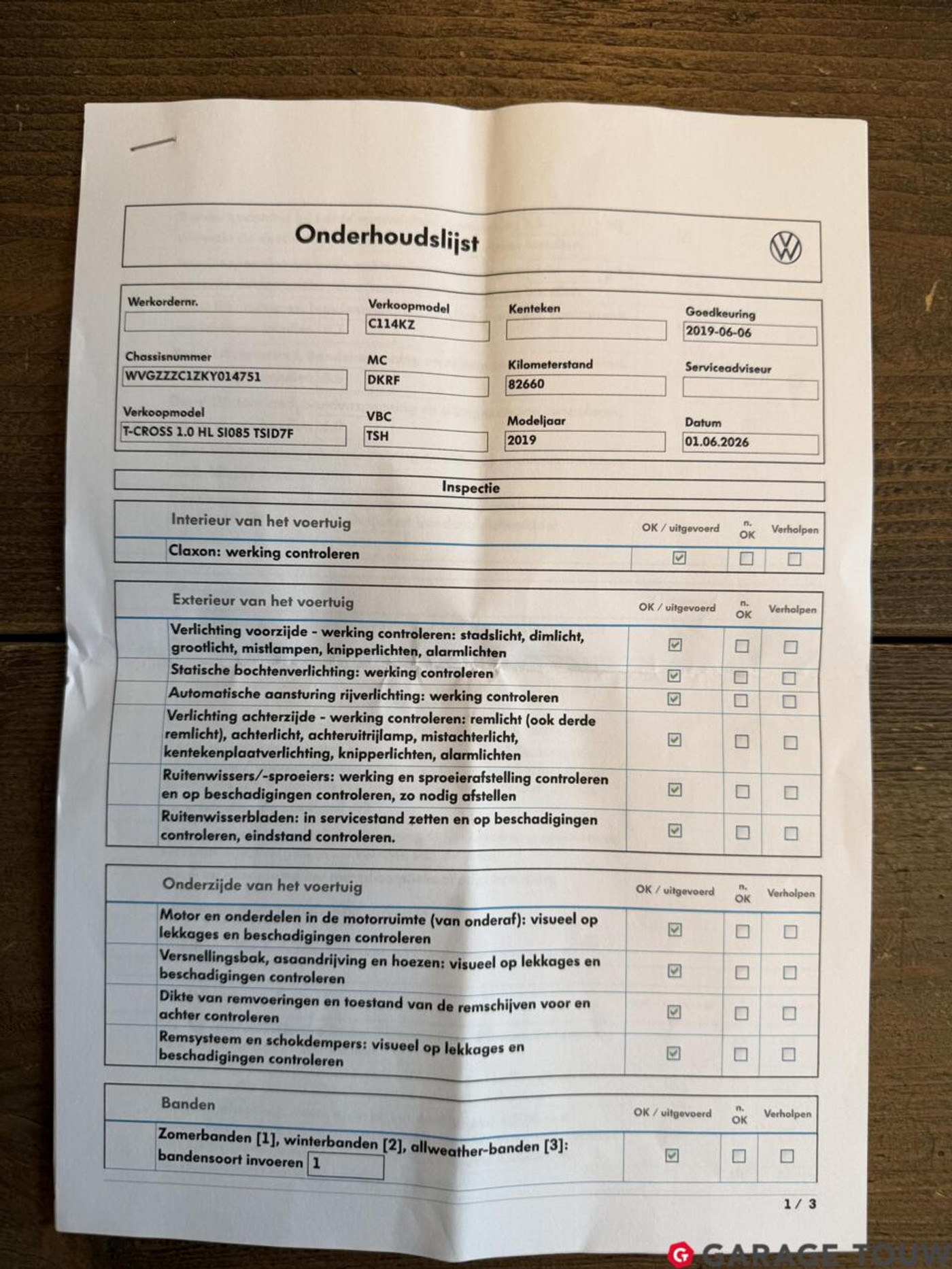 Foto van Volkswagen T-cross