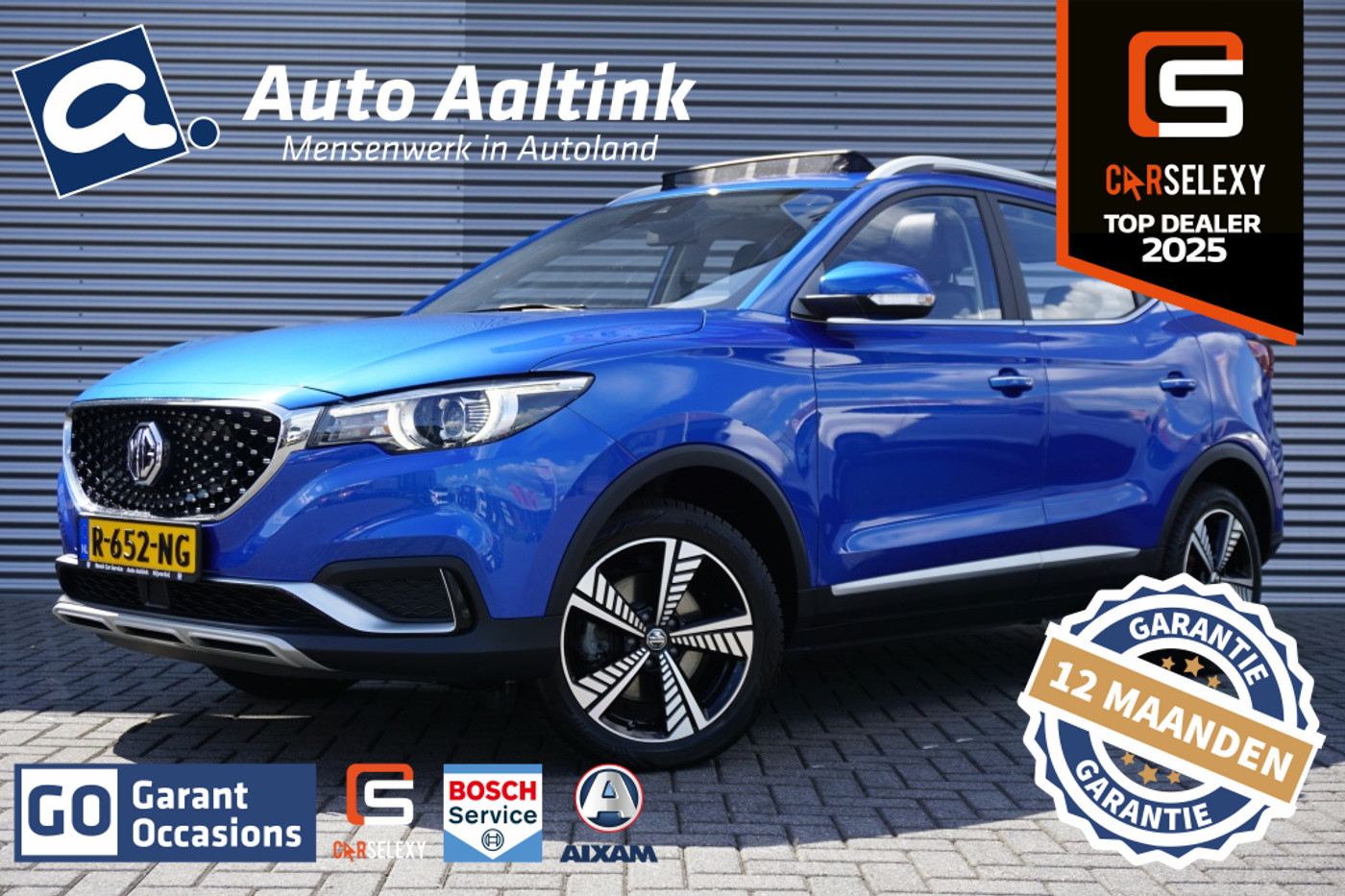 MG MG ZS Ev EV Luxury 45 KWH | LEDER | SCHUIFDAK | CAMERA | SNELLADER 2021 - voorkant