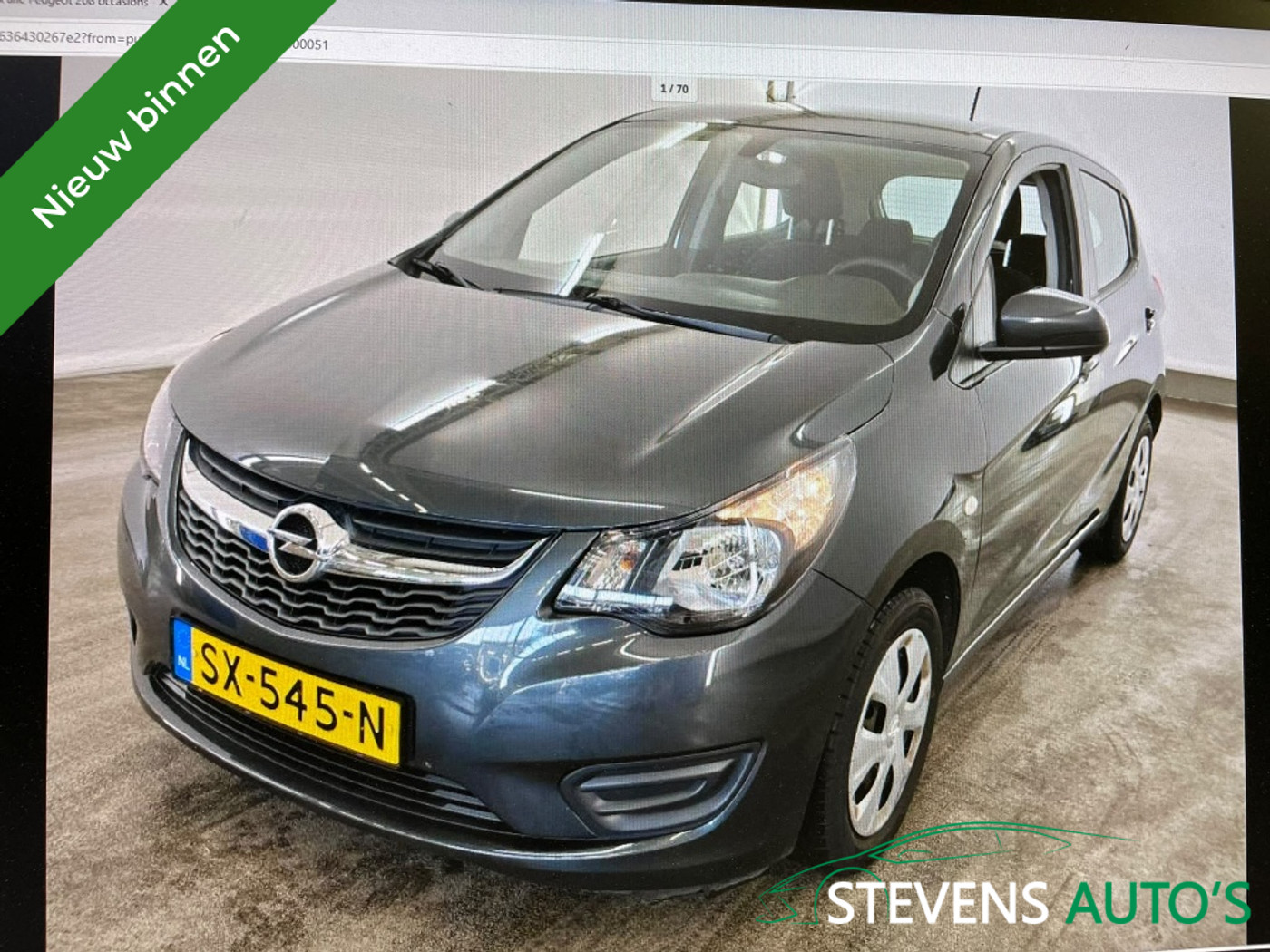 Opel Karl / Viva 1.0 ecoFLEX Edition NIEUWE APK / AIRCO / CRUISE / ELEK.RAMEN+SPIEGELS 2018 - voorkant