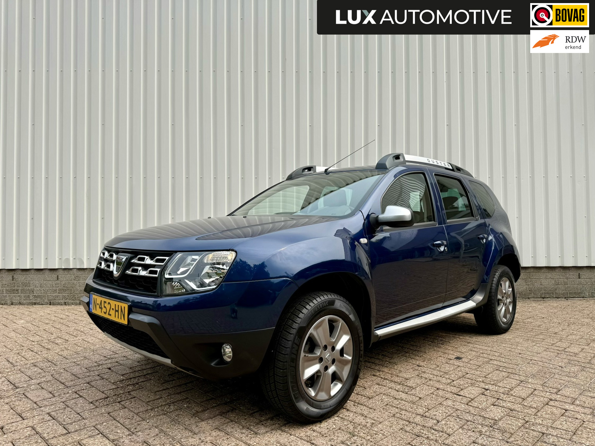 Dacia Duster 1.2 TCe 4x2 Prestige, Navi, PDC, Lerder, Cruise, LM velgen 2015 - voorkant