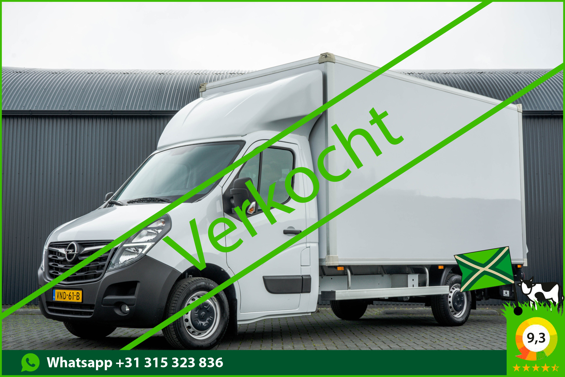Opel Movano **2.3 CDTI BiTurbo | Bakwagen met Laadklep | Euro 6 | 146 PK | Cruise | Airco | Navigatie** 2021 - voorkant