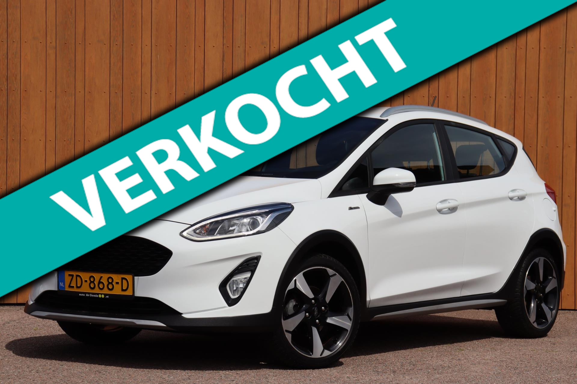 Ford Fiesta 1.0 EcoBoost Active X org.NL B&O ecc navi stuur/stoel/raam verw. dakrail 2019 - voorkant