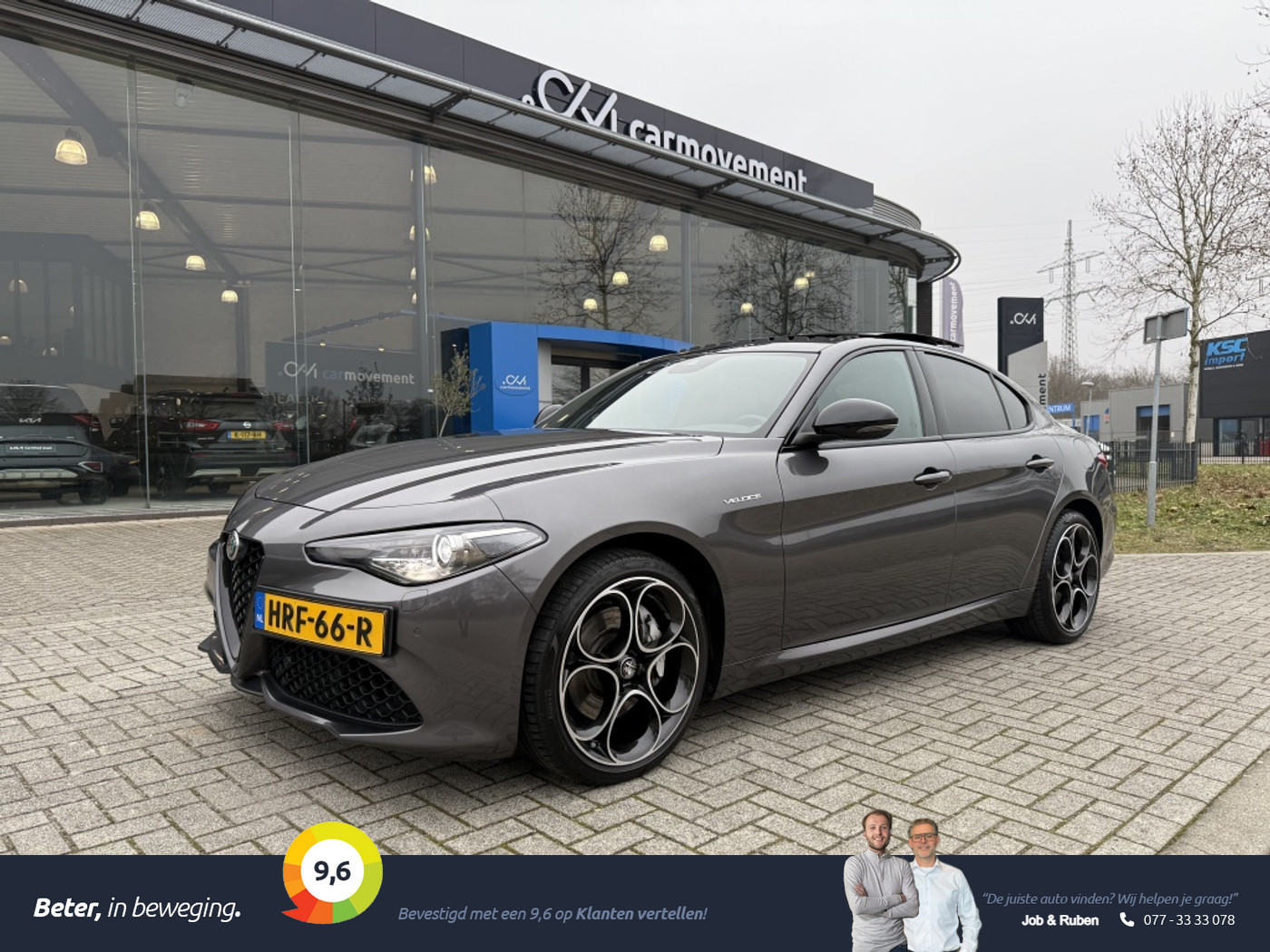 Alfa Romeo Giulia 2.0 T Q4 Veloce AWD 280PK | Panoramadak | ACC | Navi 2022 - voorkant