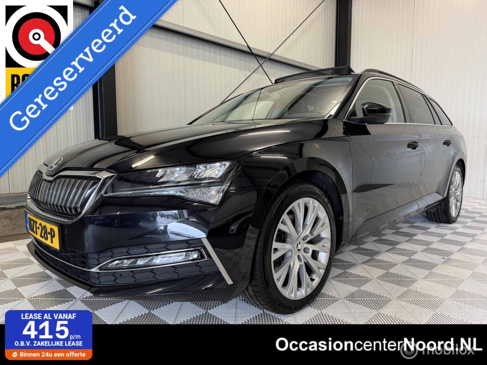 Skoda Superb Combi Hybrid Bns Ed Plus | HUD | Pano | Leer 2021 - voorkant